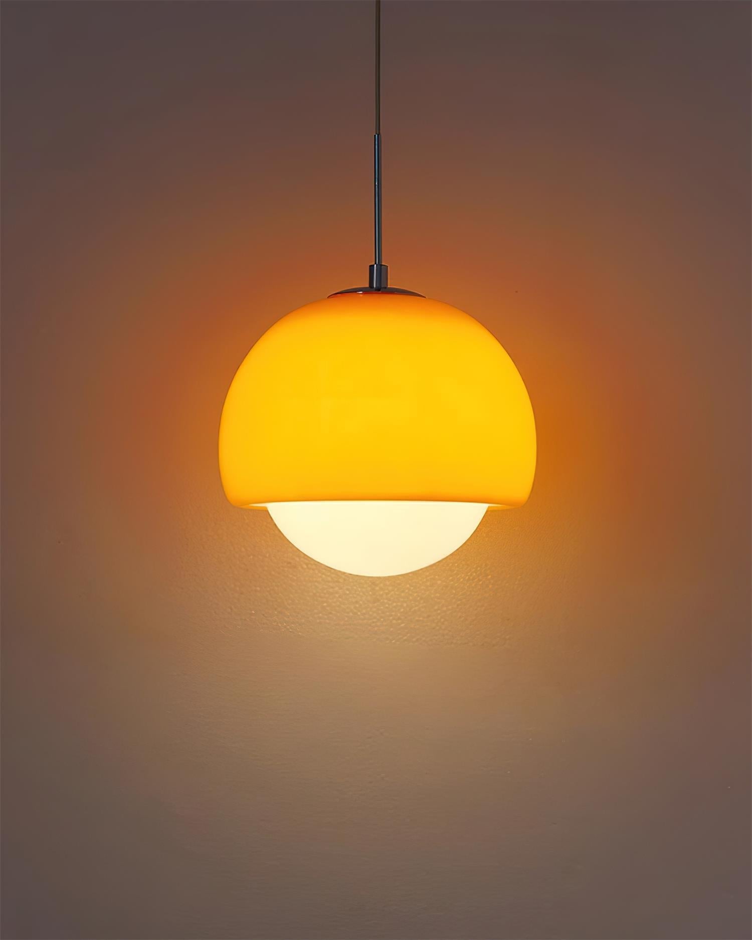 Pendant Light Glass Globe Retro Modern Style Colorful Soft Illumination