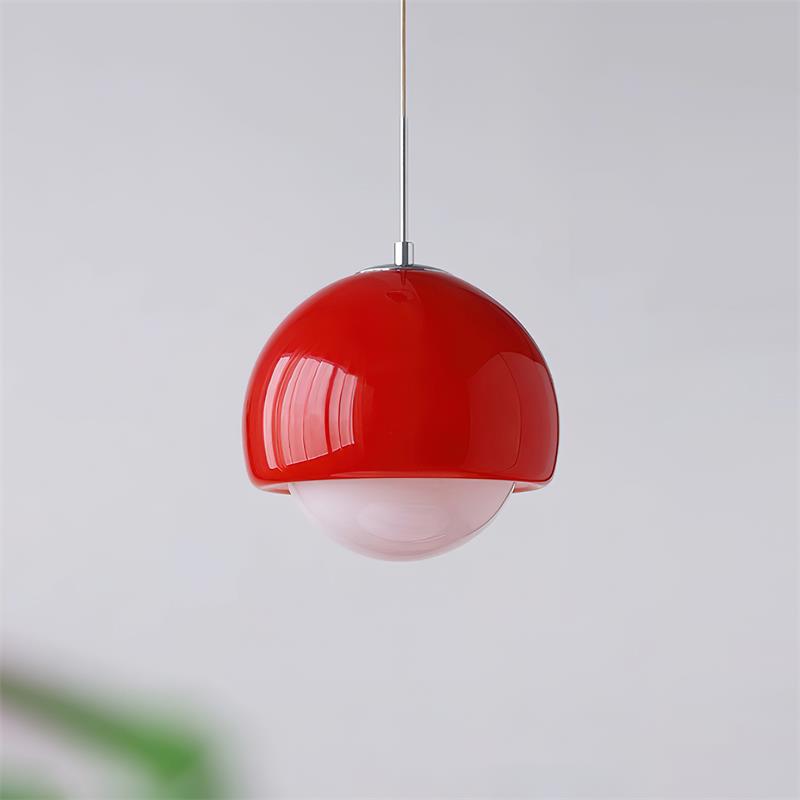 Lipko Pendant Light Glass Globe Retro Modern Colorful-Neutral Decor