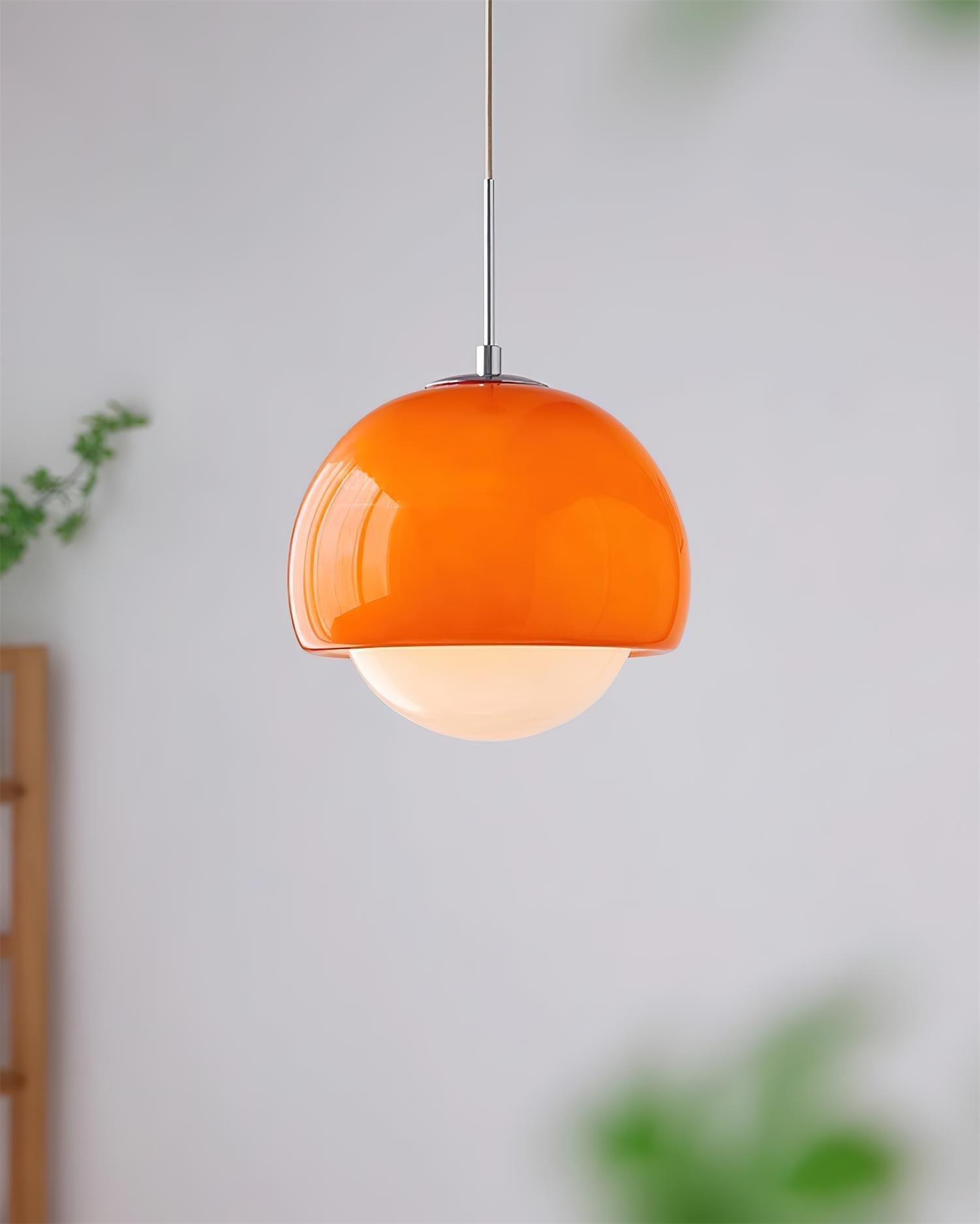 Lipko Pendant Light Glass Globe Retro Modern Colorful-Neutral Decor