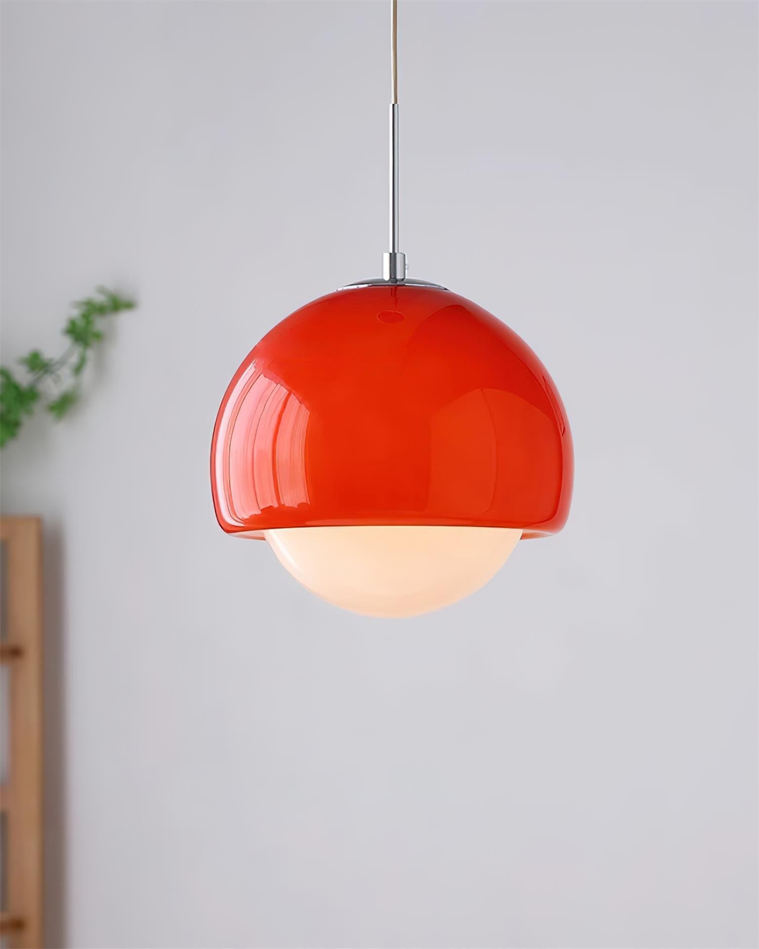 Lipko Pendant Light Glass Globe Retro Modern Colorful-Neutral Decor