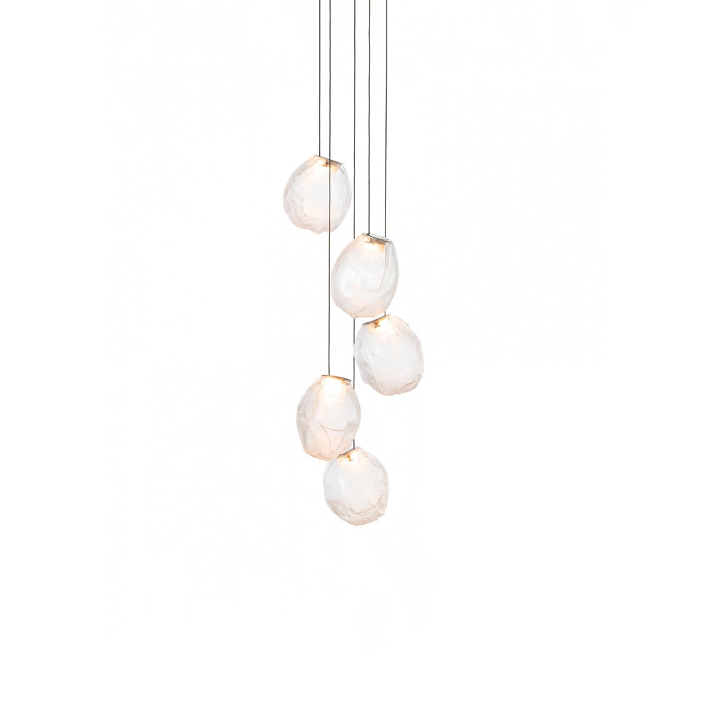 Liquid Glass Stone Pendant Light-Neutral Decor