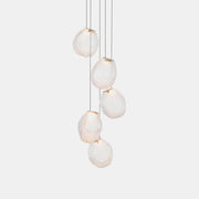 Liquid Glass Stone Pendant Light-Neutral Decor