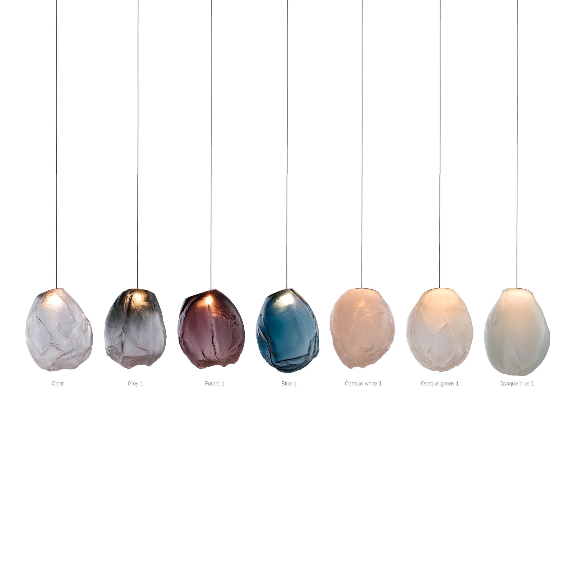 Liquid Glass Stone Pendant Light-Neutral Decor