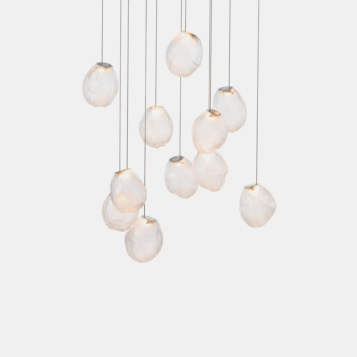 Liquid Glass Stone Pendant Light-Neutral Decor