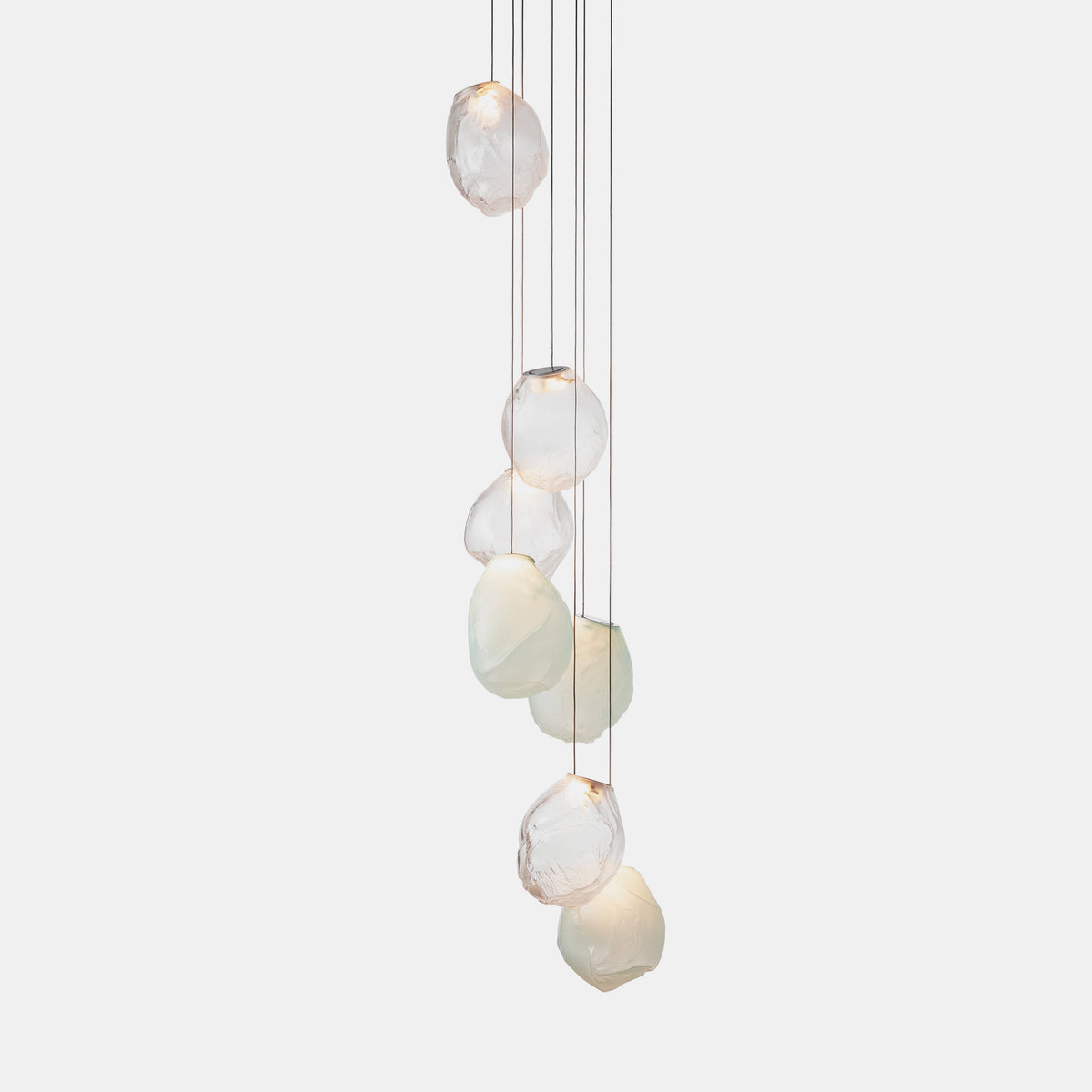 Liquid Glass Stone Pendant Light-Neutral Decor