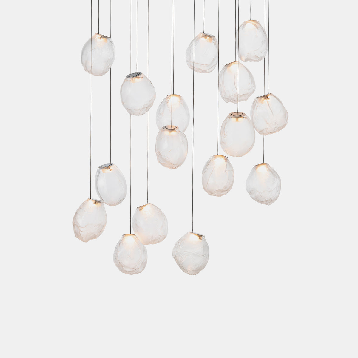 Liquid Glass Stone Pendant Light-Neutral Decor