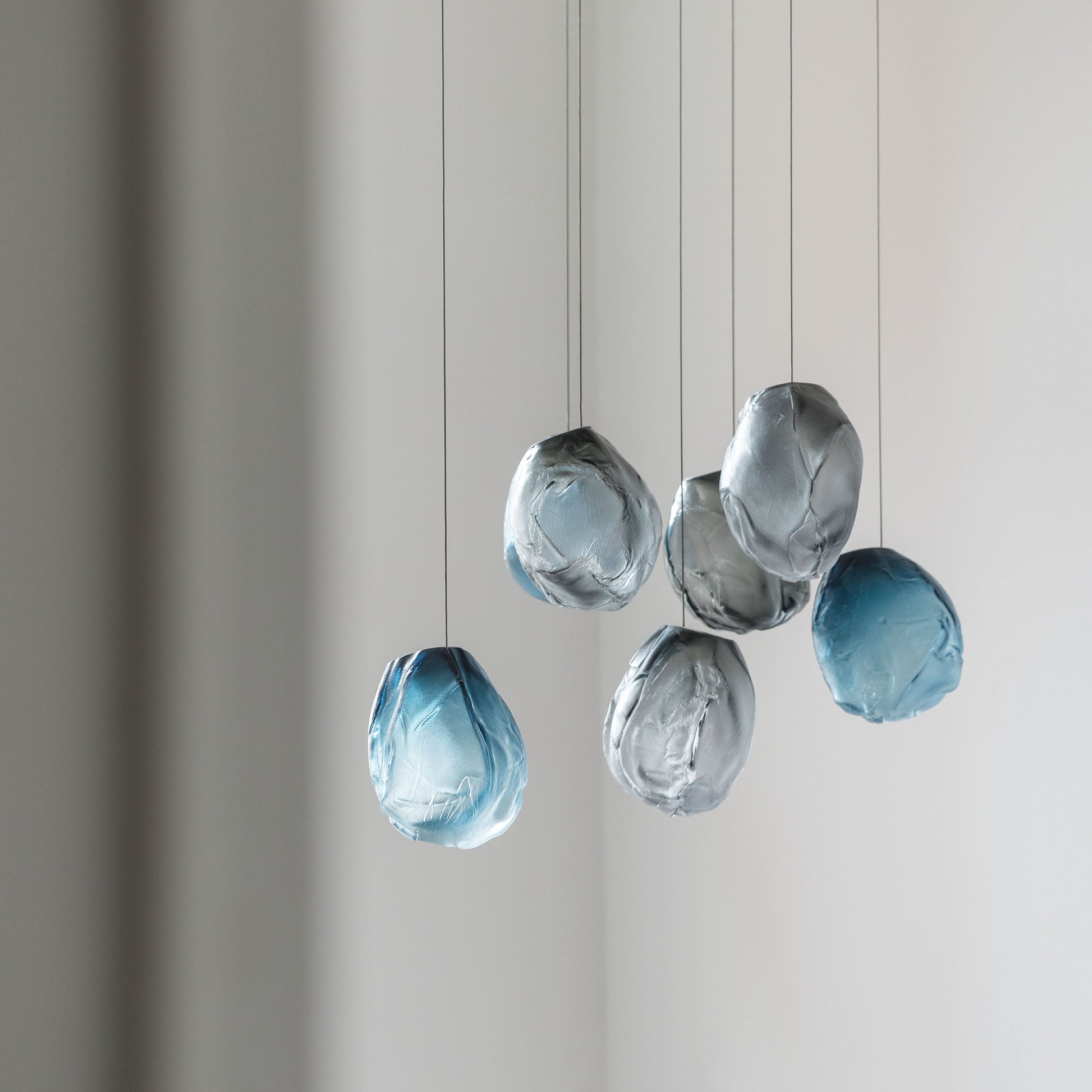 Liquid Glass Stone Pendant Light-Neutral Decor