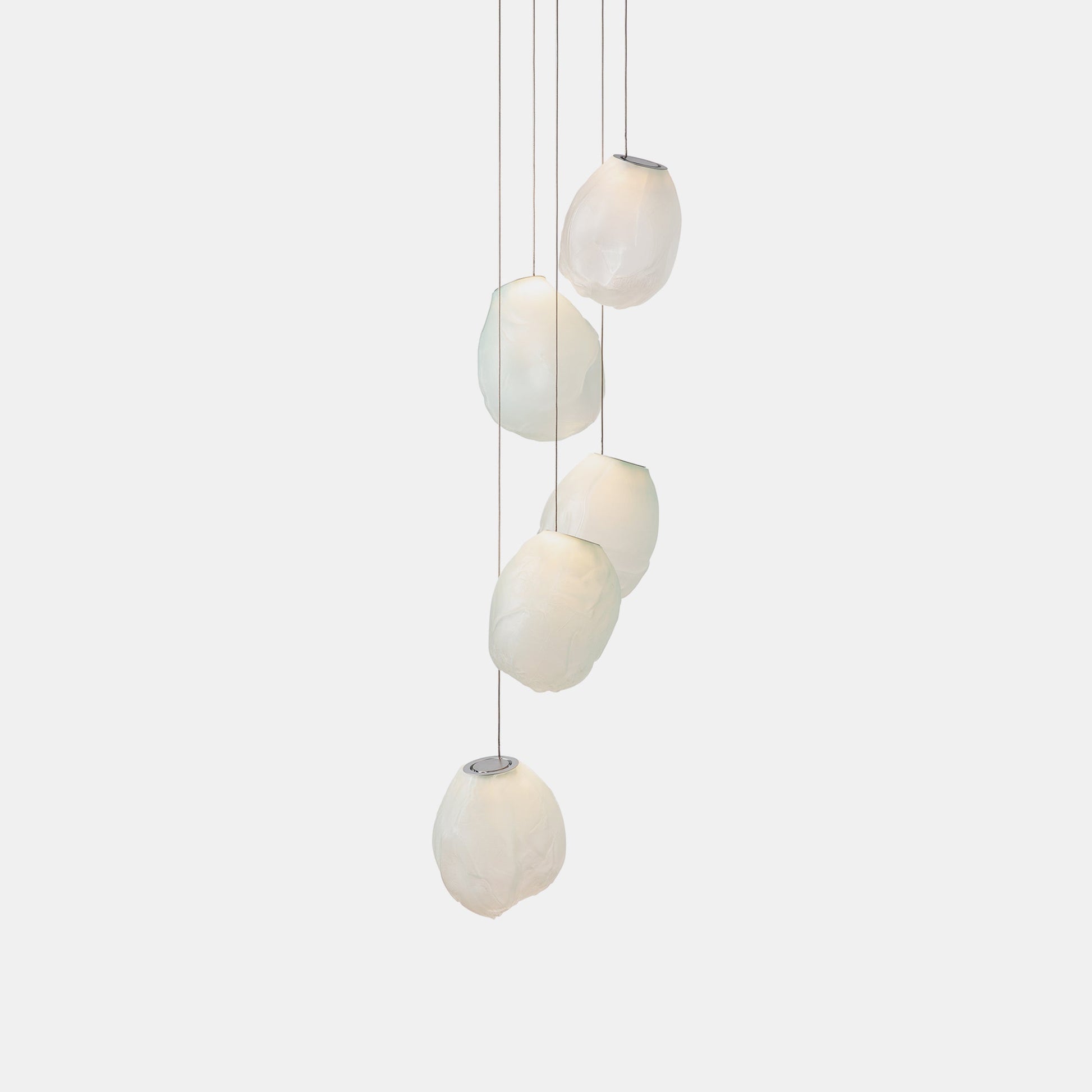 Liquid Glass Stone Pendant Light-Neutral Decor