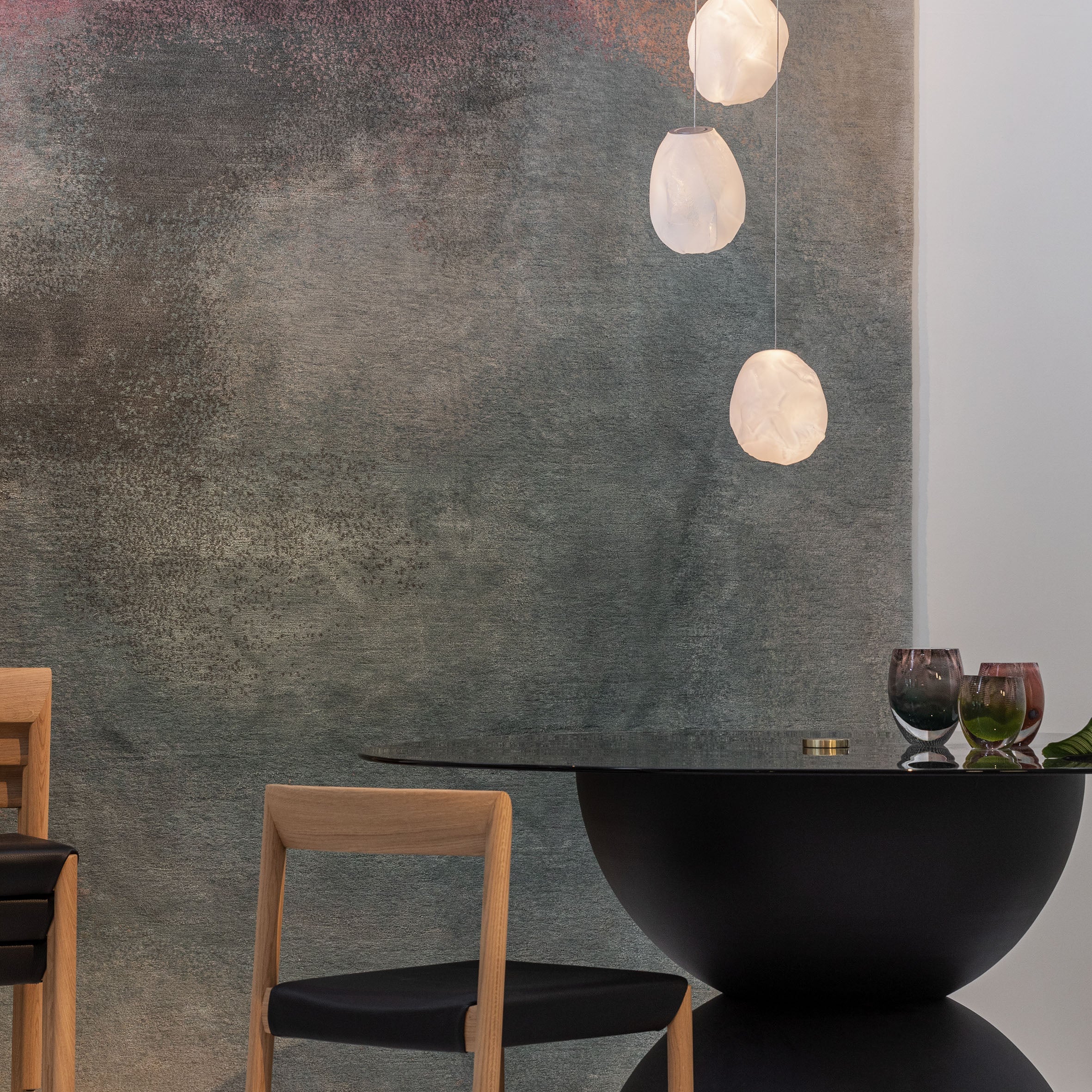 Liquid Glass Stone Pendant Light-Neutral Decor