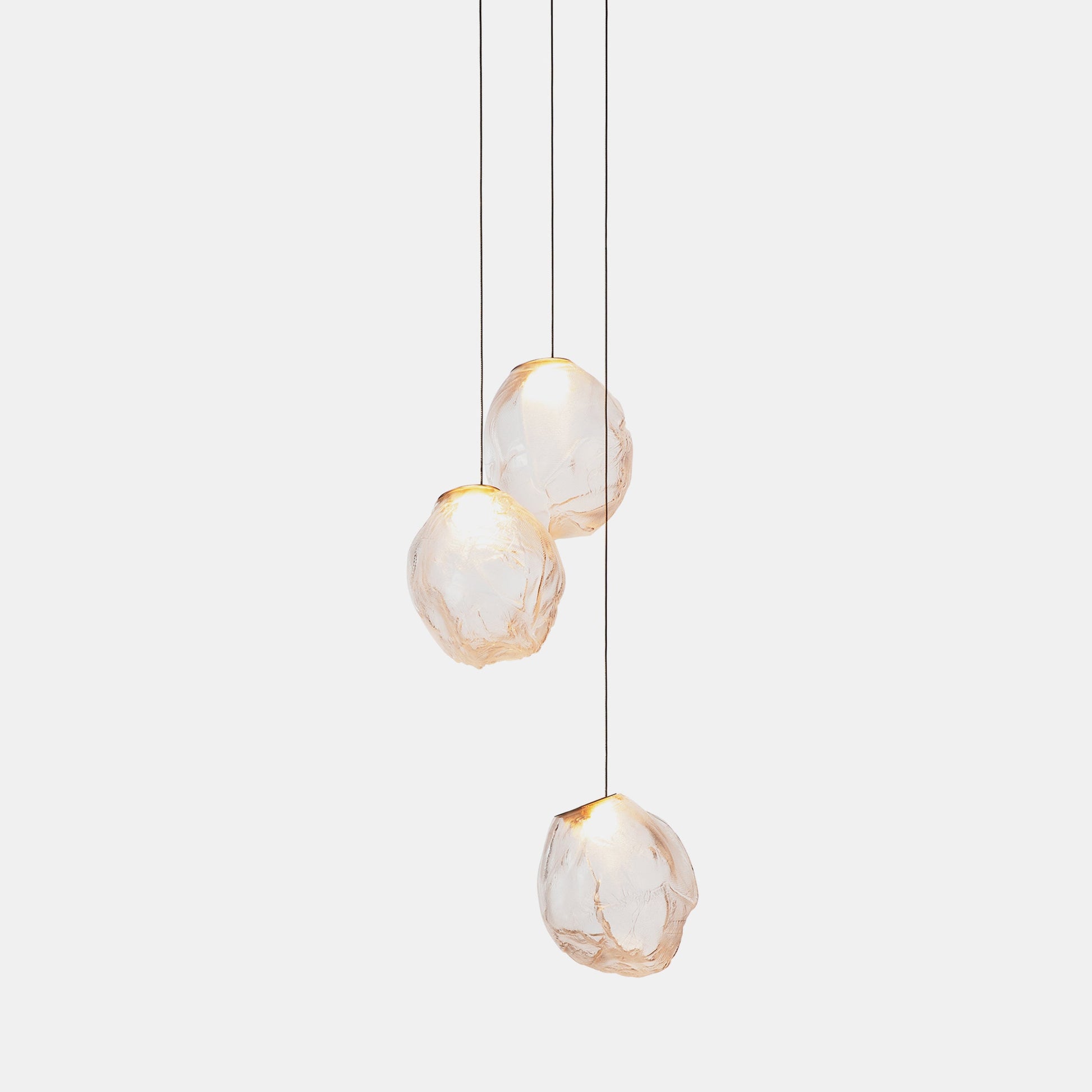 Liquid Glass Stone Pendant Light-Neutral Decor