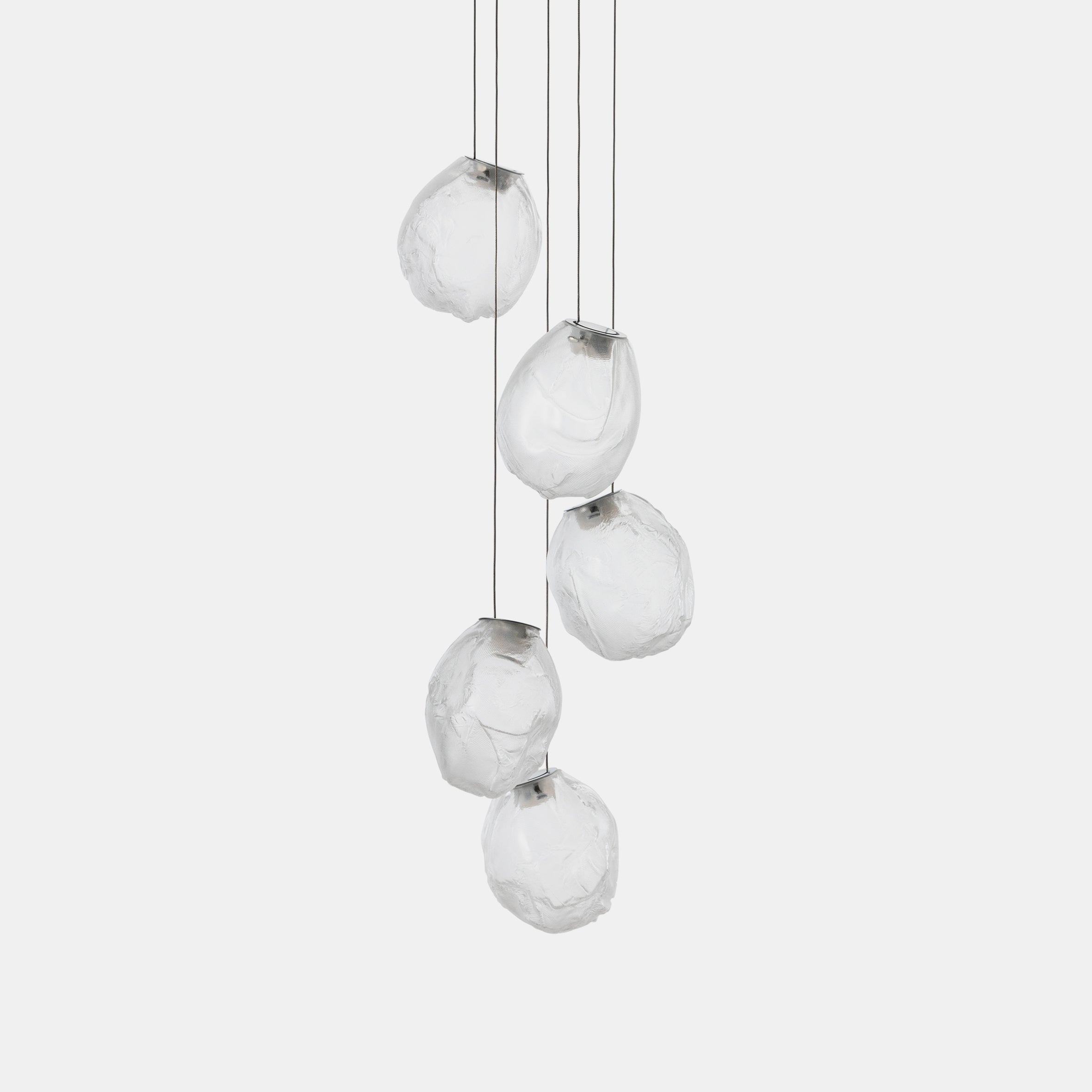 Liquid Glass Stone Pendant Light-Neutral Decor