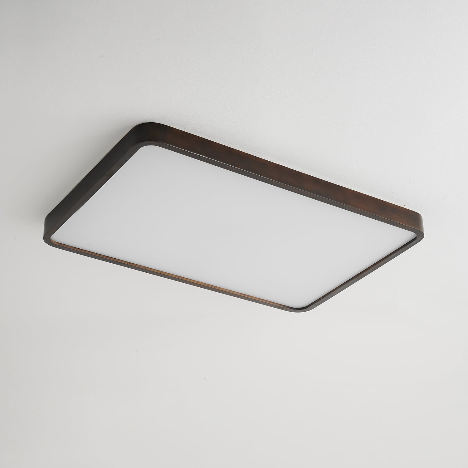Wacell Modern Minimalist Rectangular Wood Ceiling Light-Neutral Decor