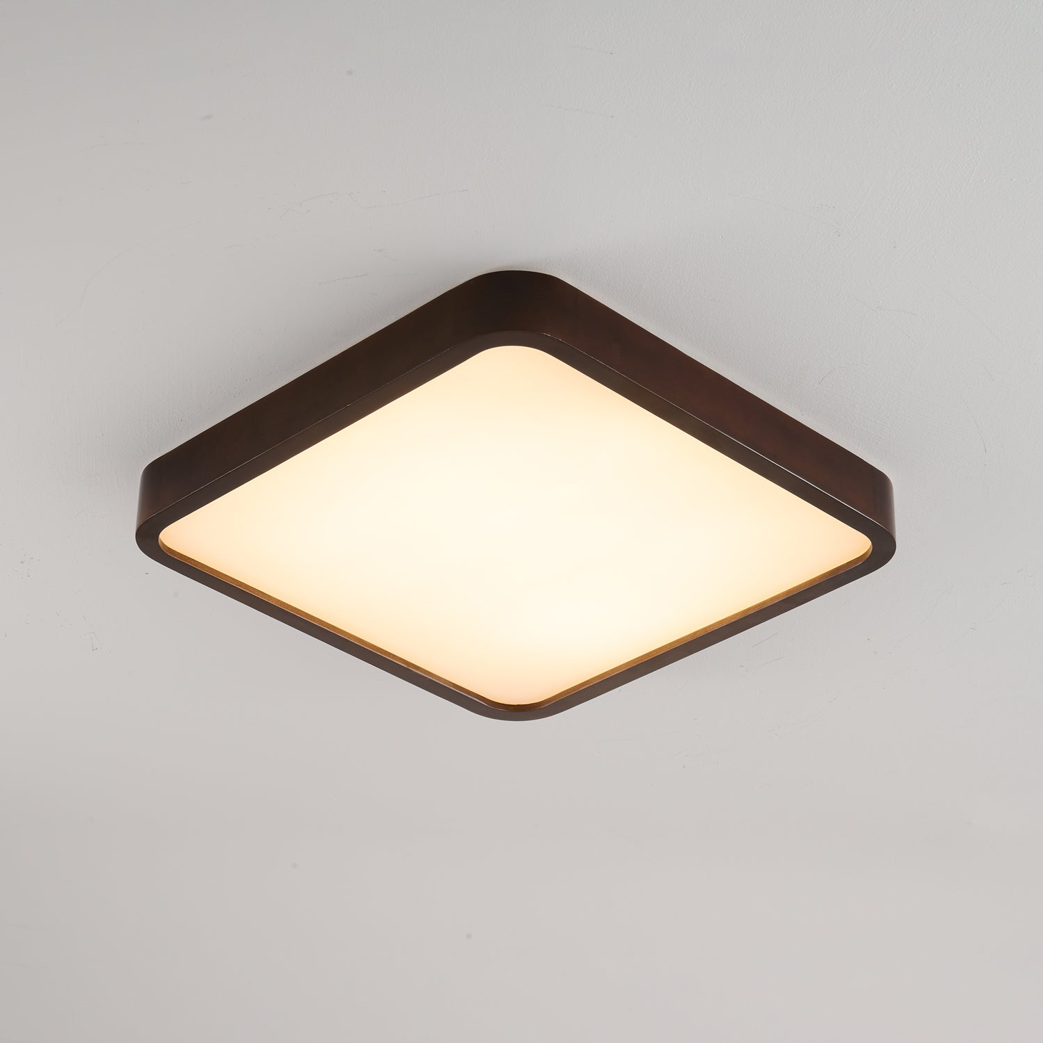 Wacell Modern Minimalist Rectangular Wood Ceiling Light-Neutral Decor