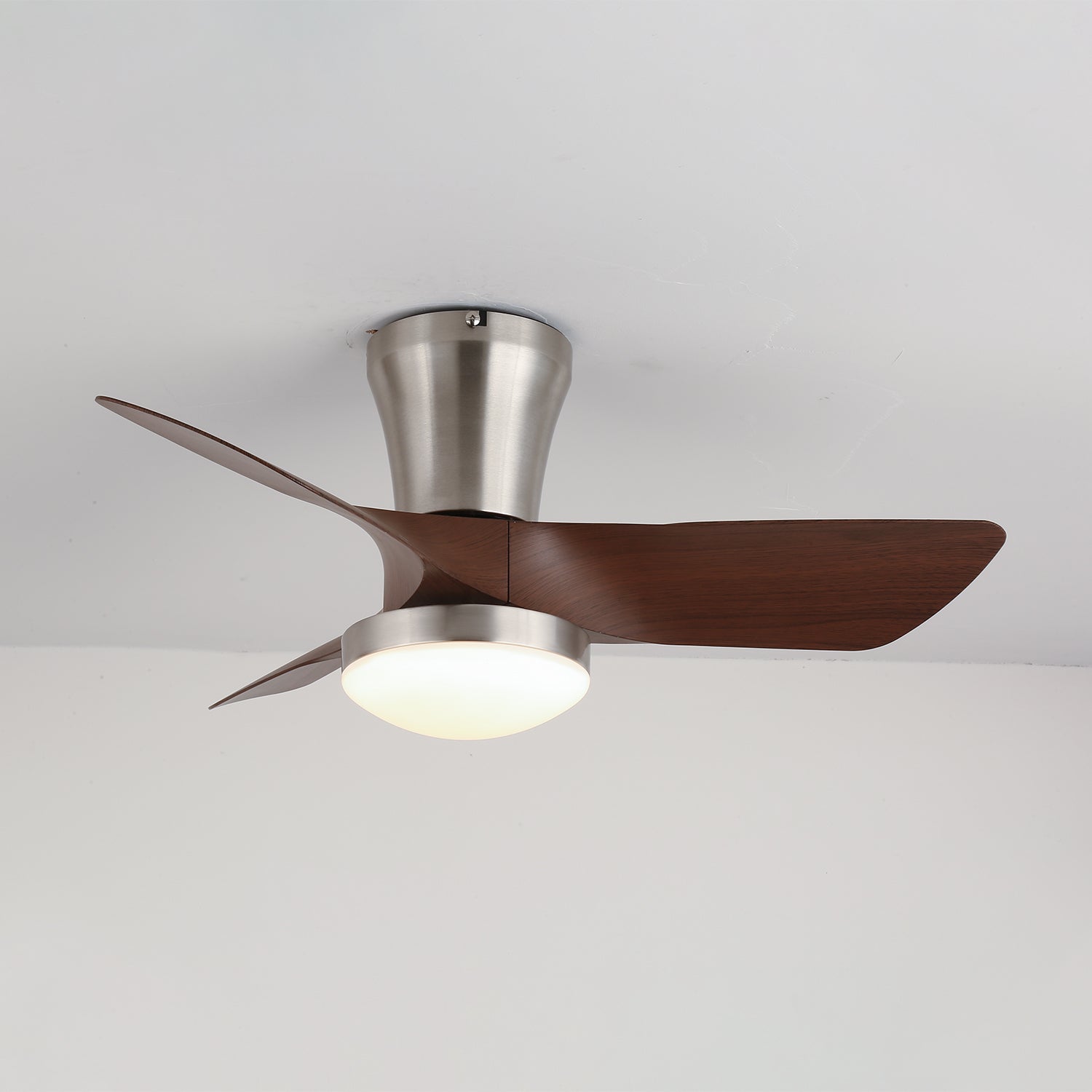 Trivon Modern Wood Ceiling Fan Light-Neutral Decor