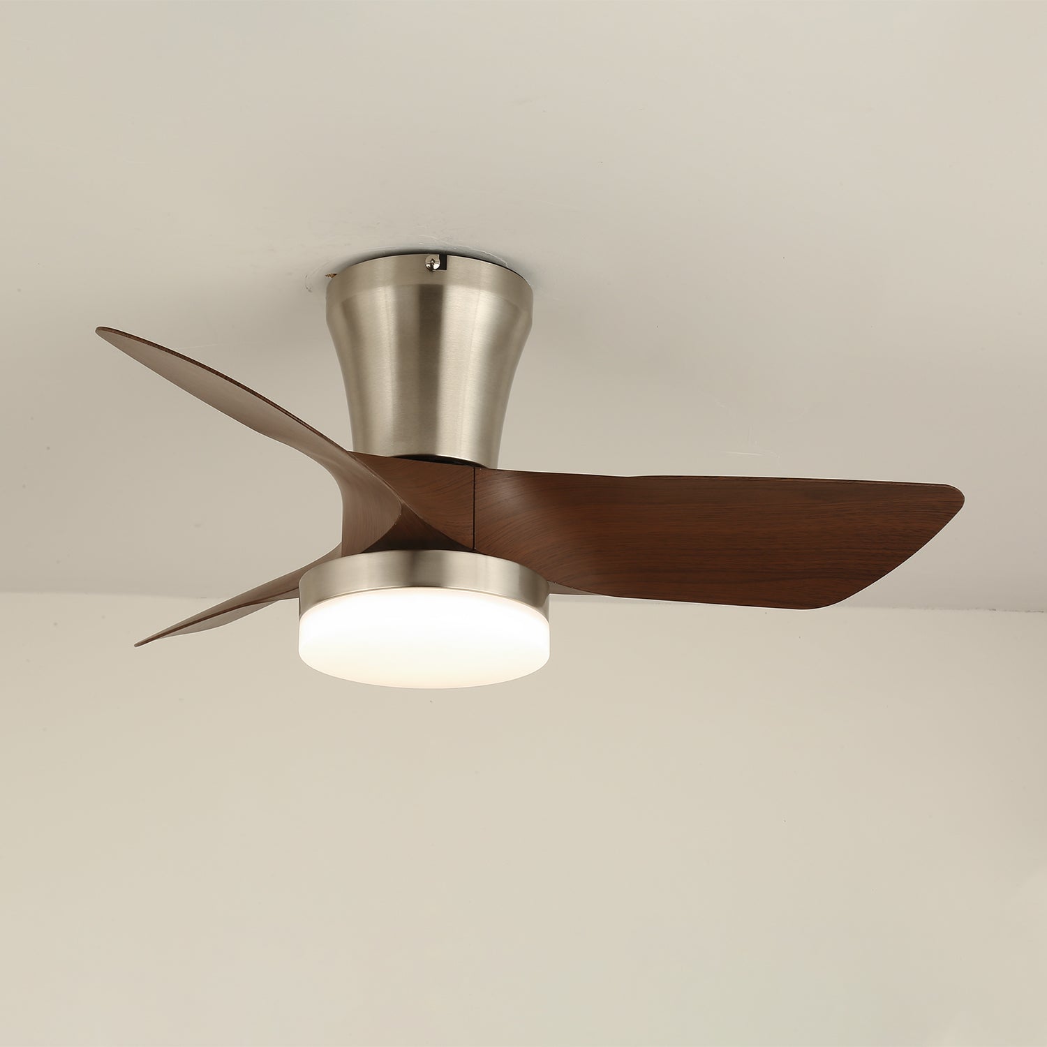 Trivon Modern Wood Ceiling Fan Light-Neutral Decor