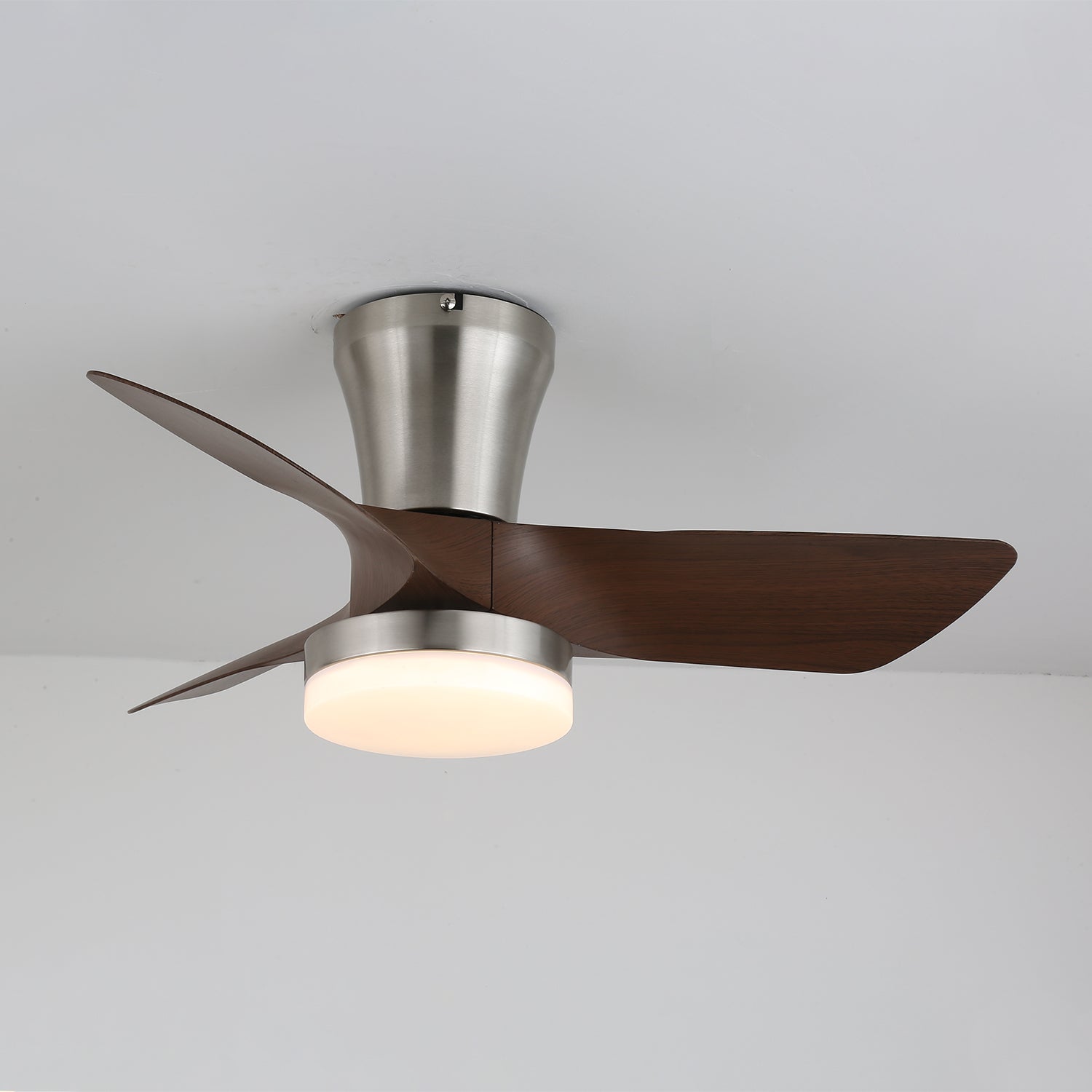 Trivon Modern Wood Ceiling Fan Light-Neutral Decor