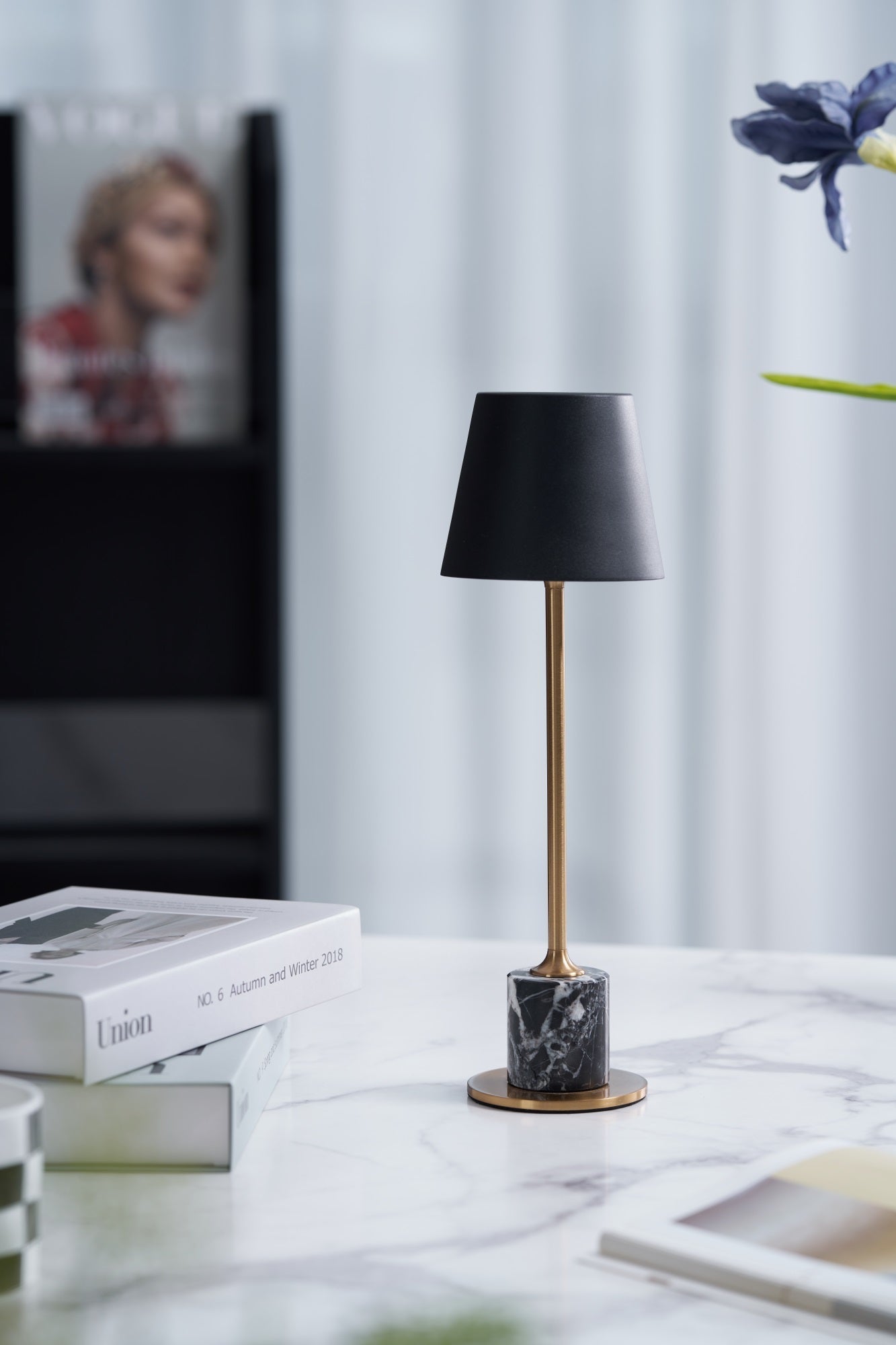 Penny Minimalist Table Lamp-Neutral Decor