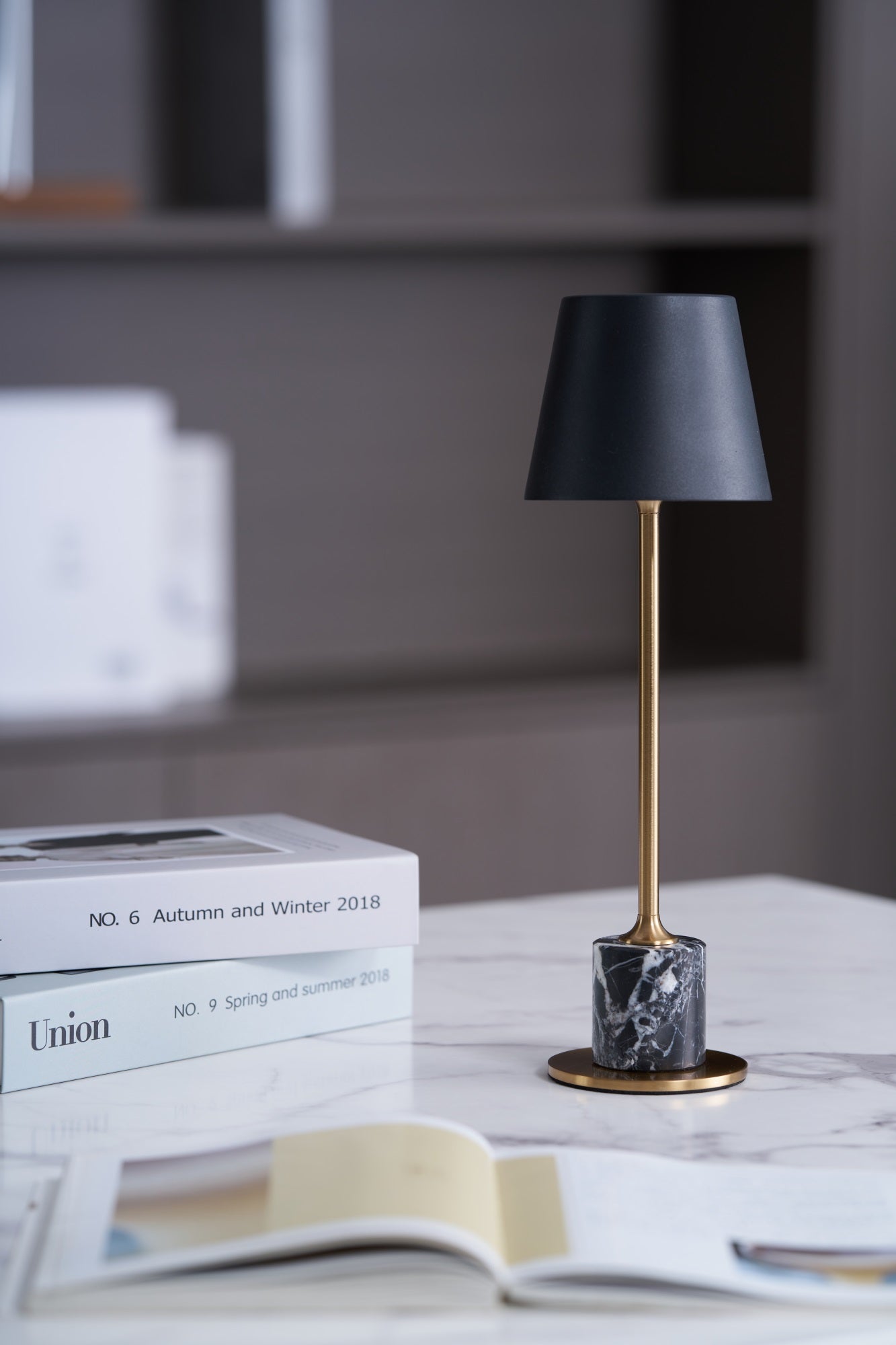 Penny Minimalist Table Lamp-Neutral Decor