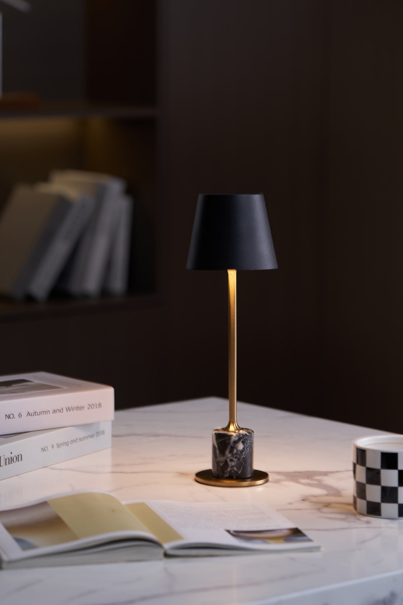 Penny Minimalist Table Lamp-Neutral Decor