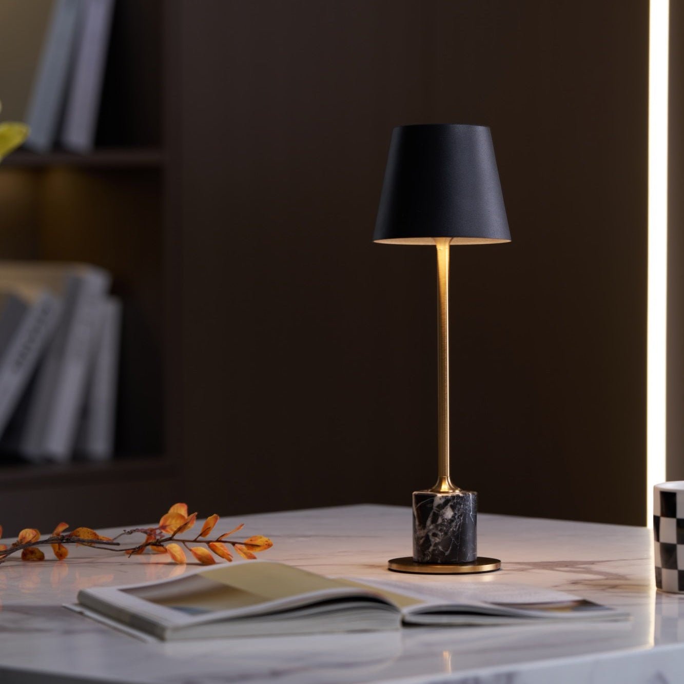 Penny Minimalist Table Lamp-Neutral Decor