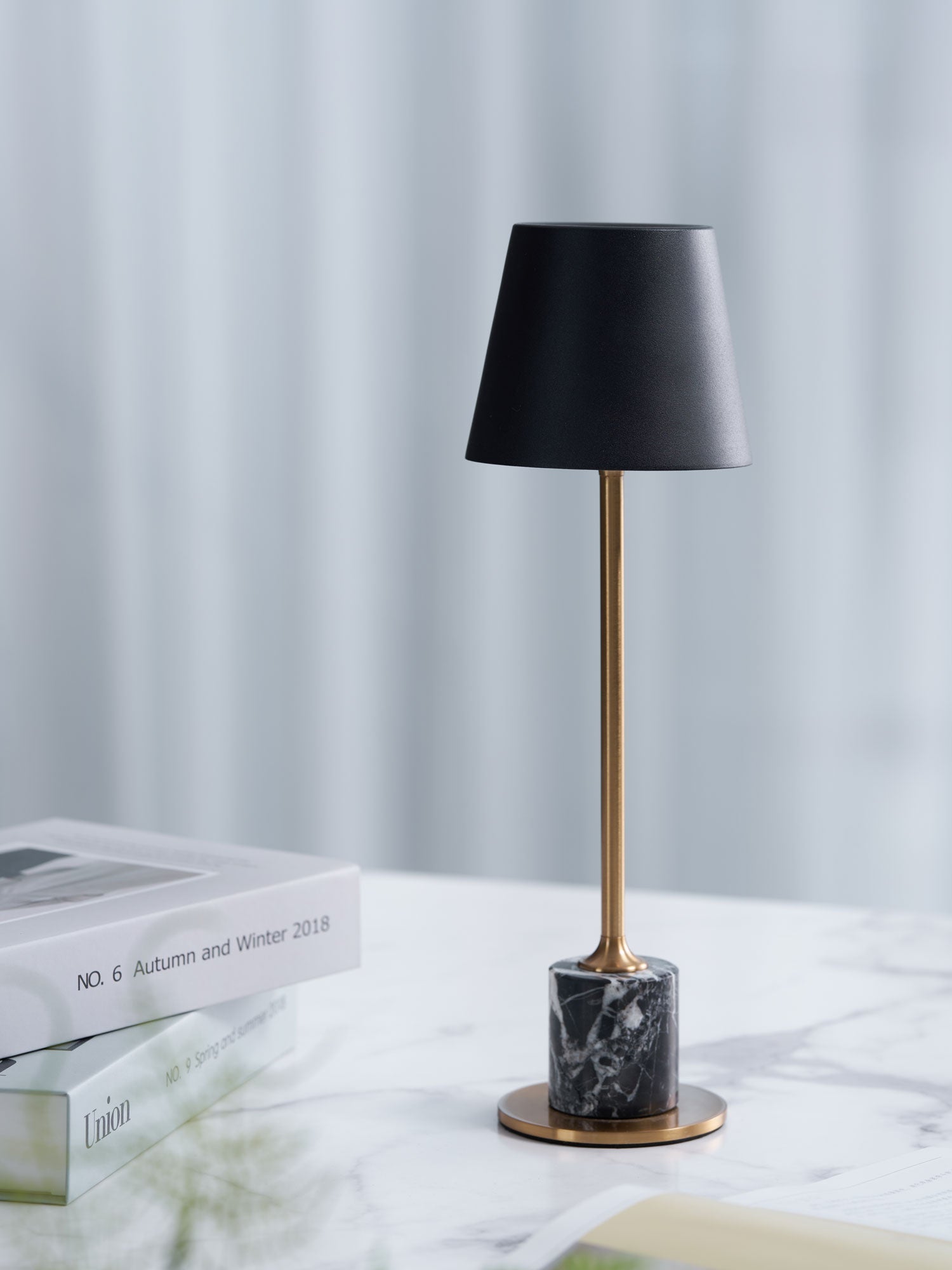 Penny Minimalist Table Lamp-Neutral Decor