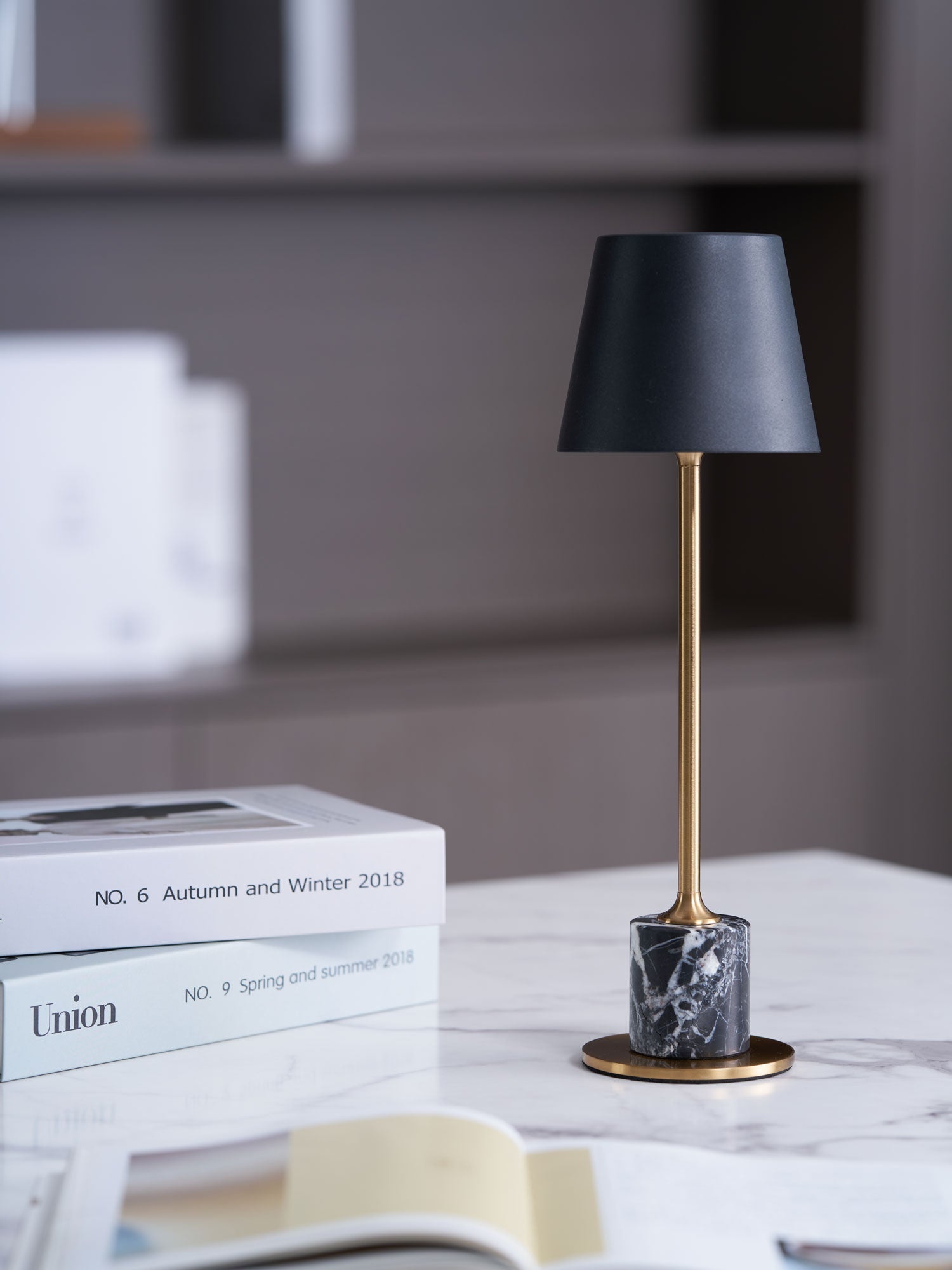 Penny Minimalist Table Lamp-Neutral Decor