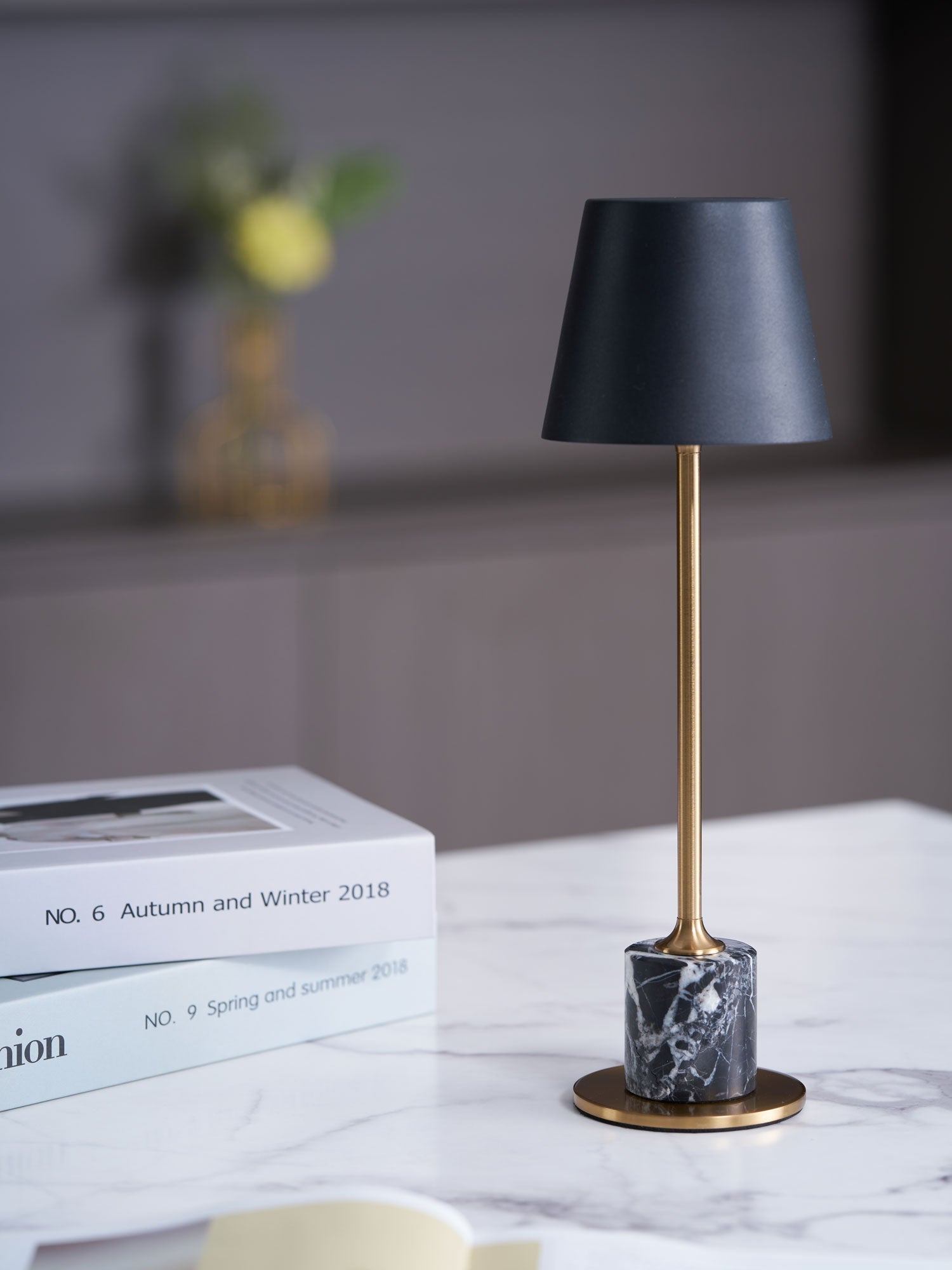 Penny Minimalist Table Lamp-Neutral Decor