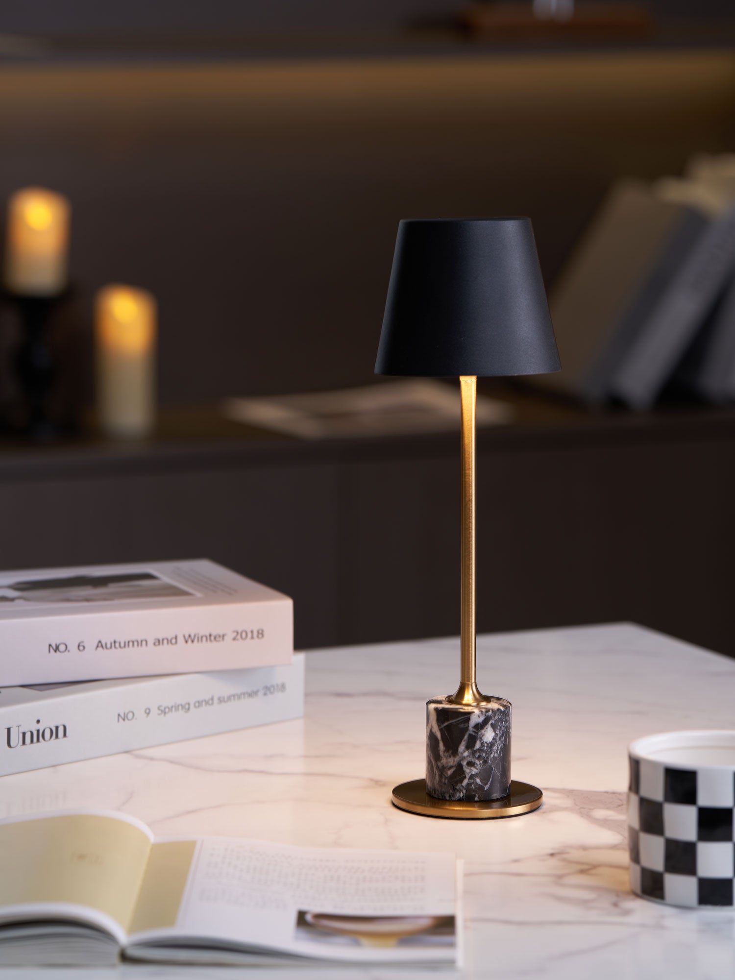 Penny Minimalist Table Lamp-Neutral Decor