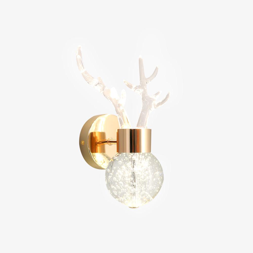 Cexi Postmodern Luxury Deer Crystal Wall Lamp-Neutral Decor