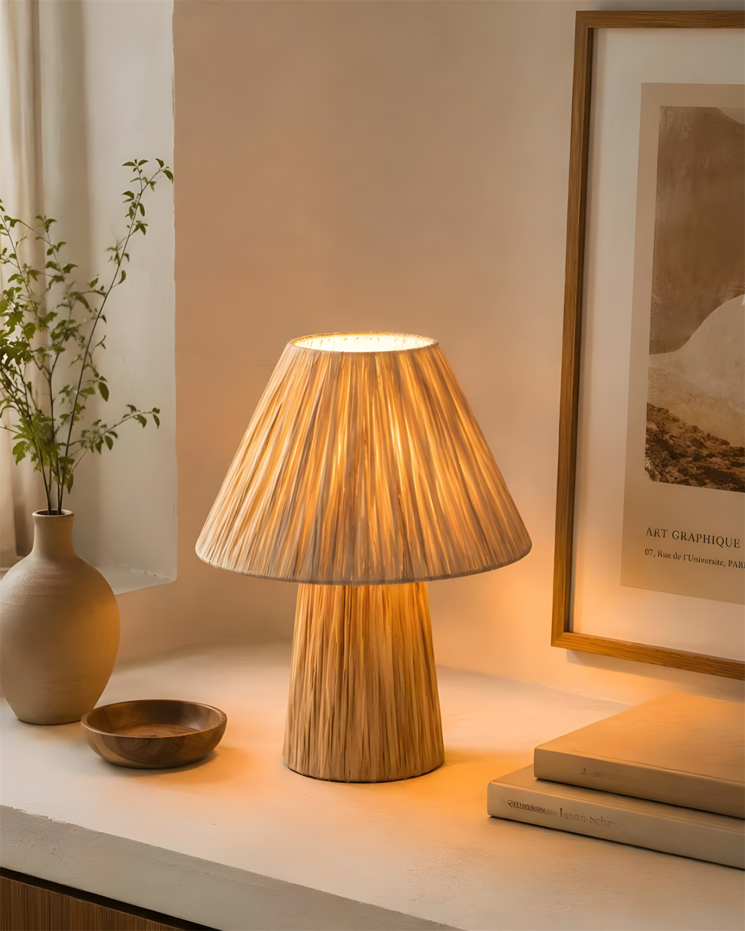 Veridian Stripe Table Light