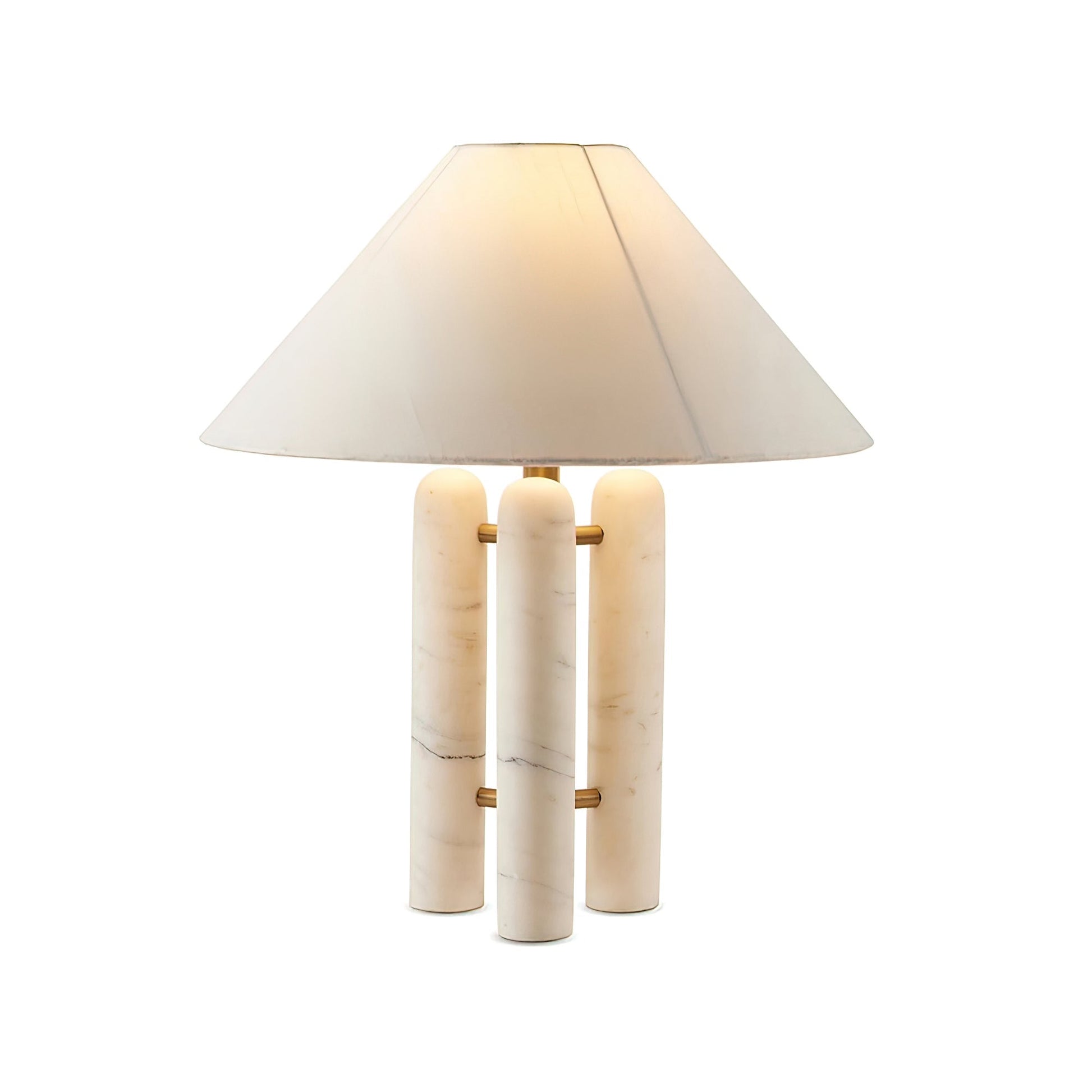 Trio Marble Modern Table Lamp-Neutral Decor