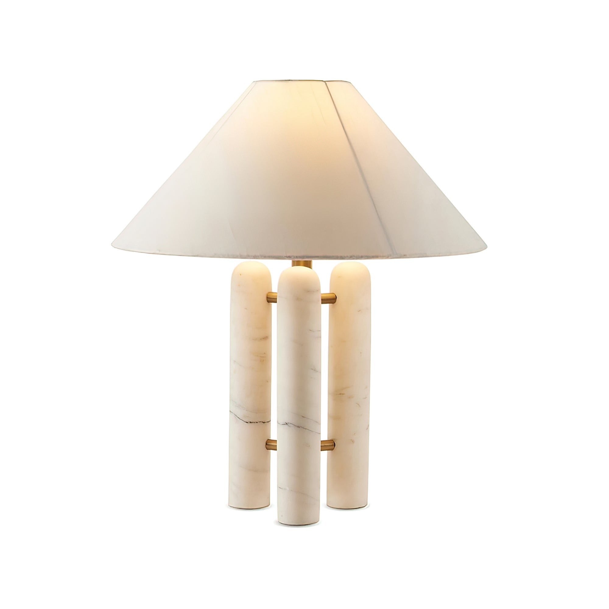 Trio Marble Modern Table Lamp-Neutral Decor