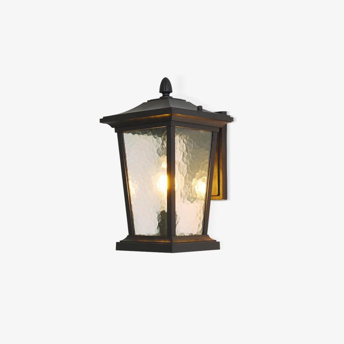 Edwin Birdcage Elegance Glass Outdoor Wall Lamp-Neutral Decor