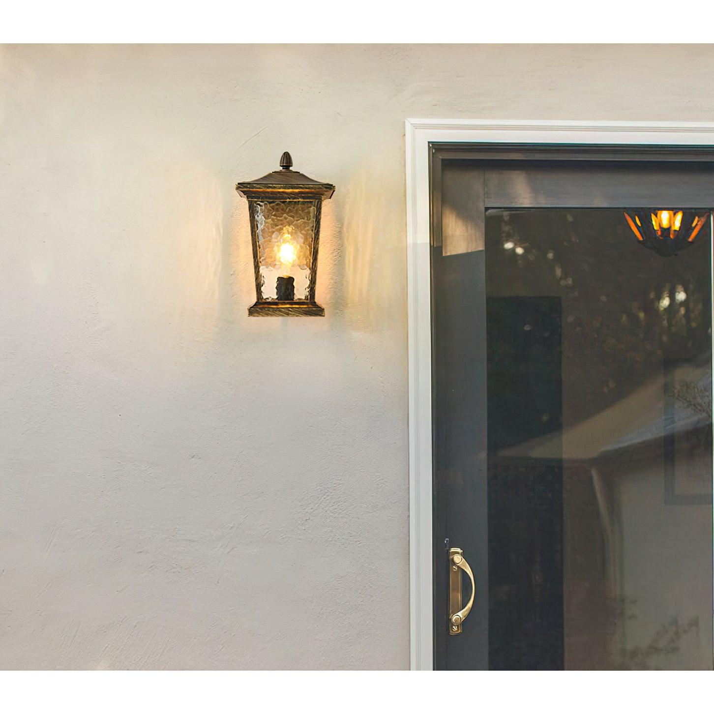 Edwin Birdcage Elegance Glass Outdoor Wall Lamp-Neutral Decor
