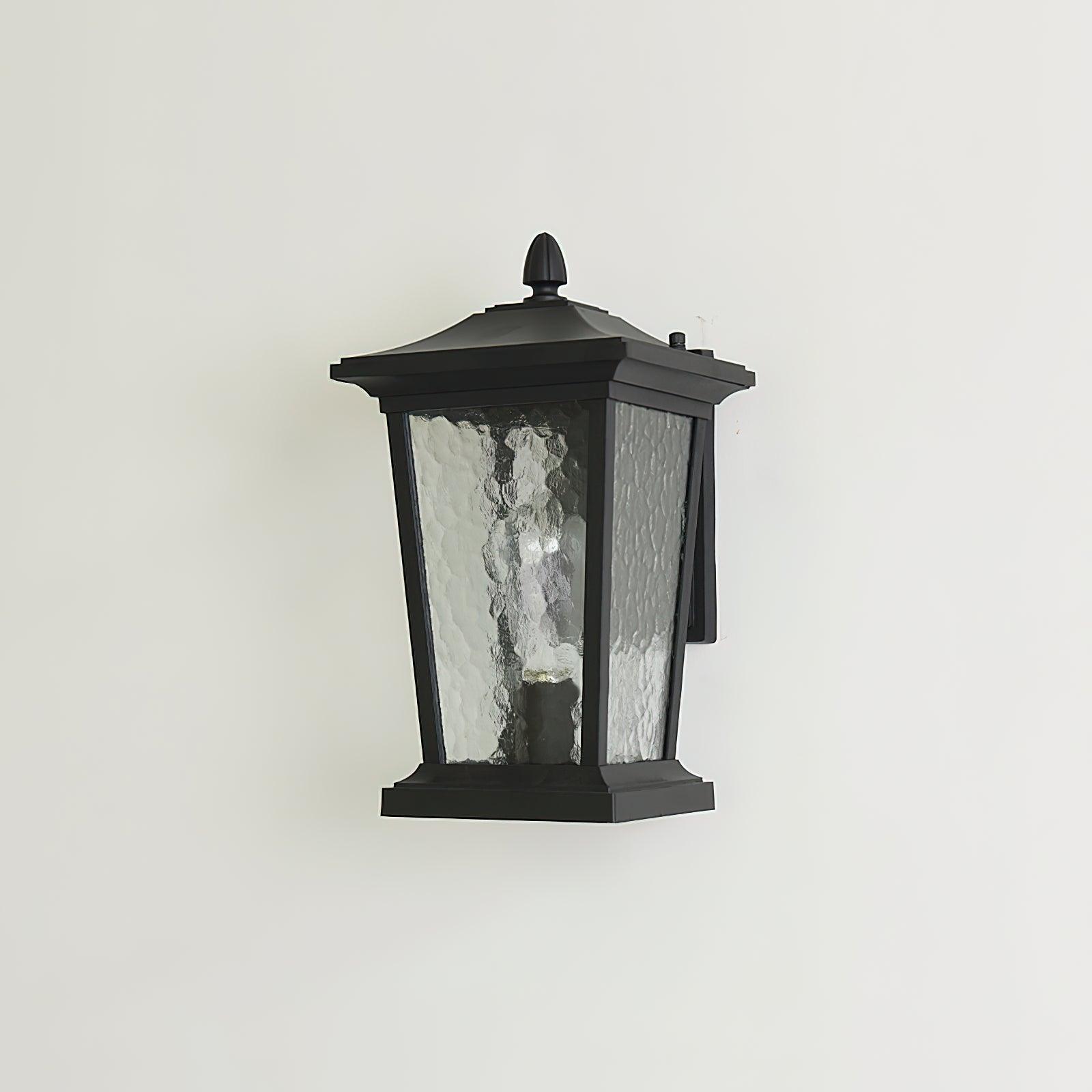 Edwin Birdcage Elegance Glass Outdoor Wall Lamp-Neutral Decor