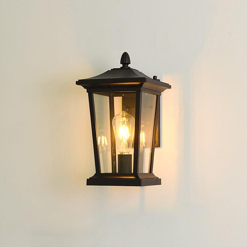 Edwin Birdcage Elegance Glass Outdoor Wall Lamp-Neutral Decor