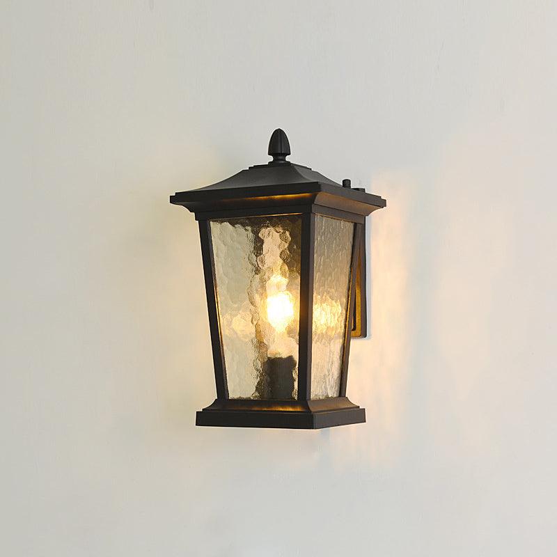 Edwin Birdcage Elegance Glass Outdoor Wall Lamp-Neutral Decor