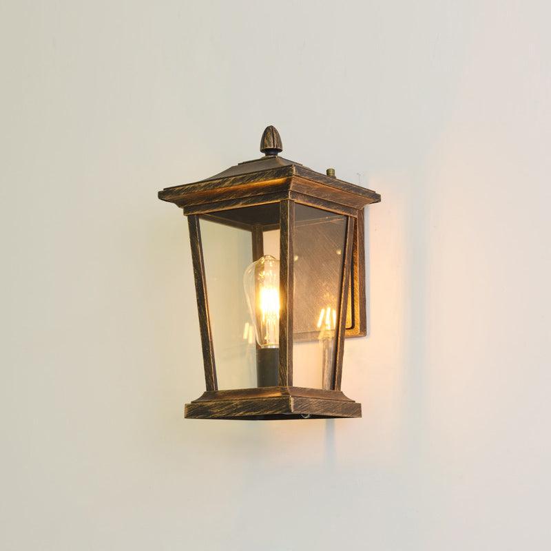 Edwin Birdcage Elegance Glass Outdoor Wall Lamp-Neutral Decor
