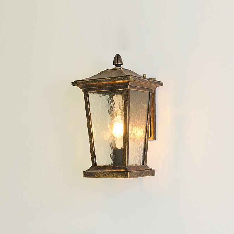 Edwin Birdcage Elegance Glass Outdoor Wall Lamp-Neutral Decor