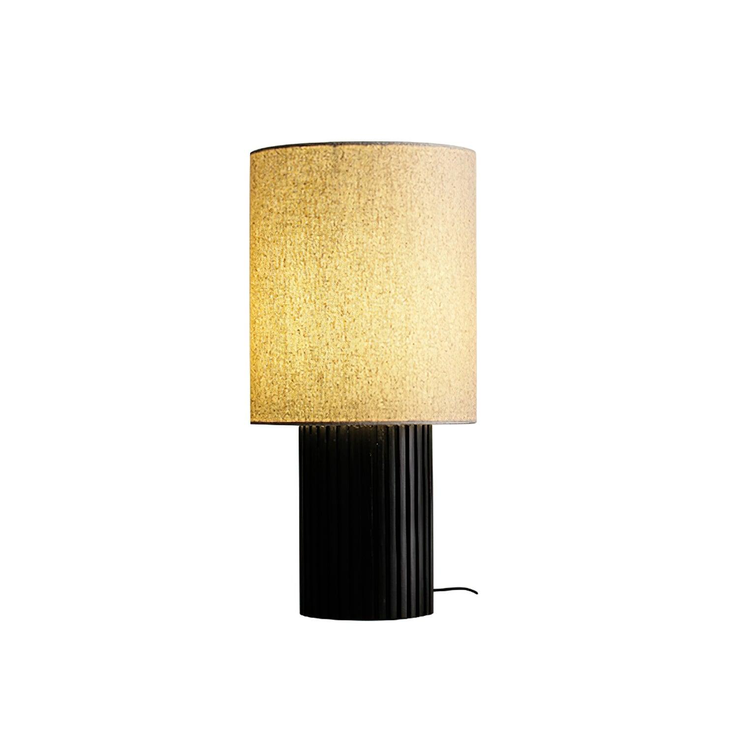 Grove Vintage Fabric Table Lamp-Neutral Decor