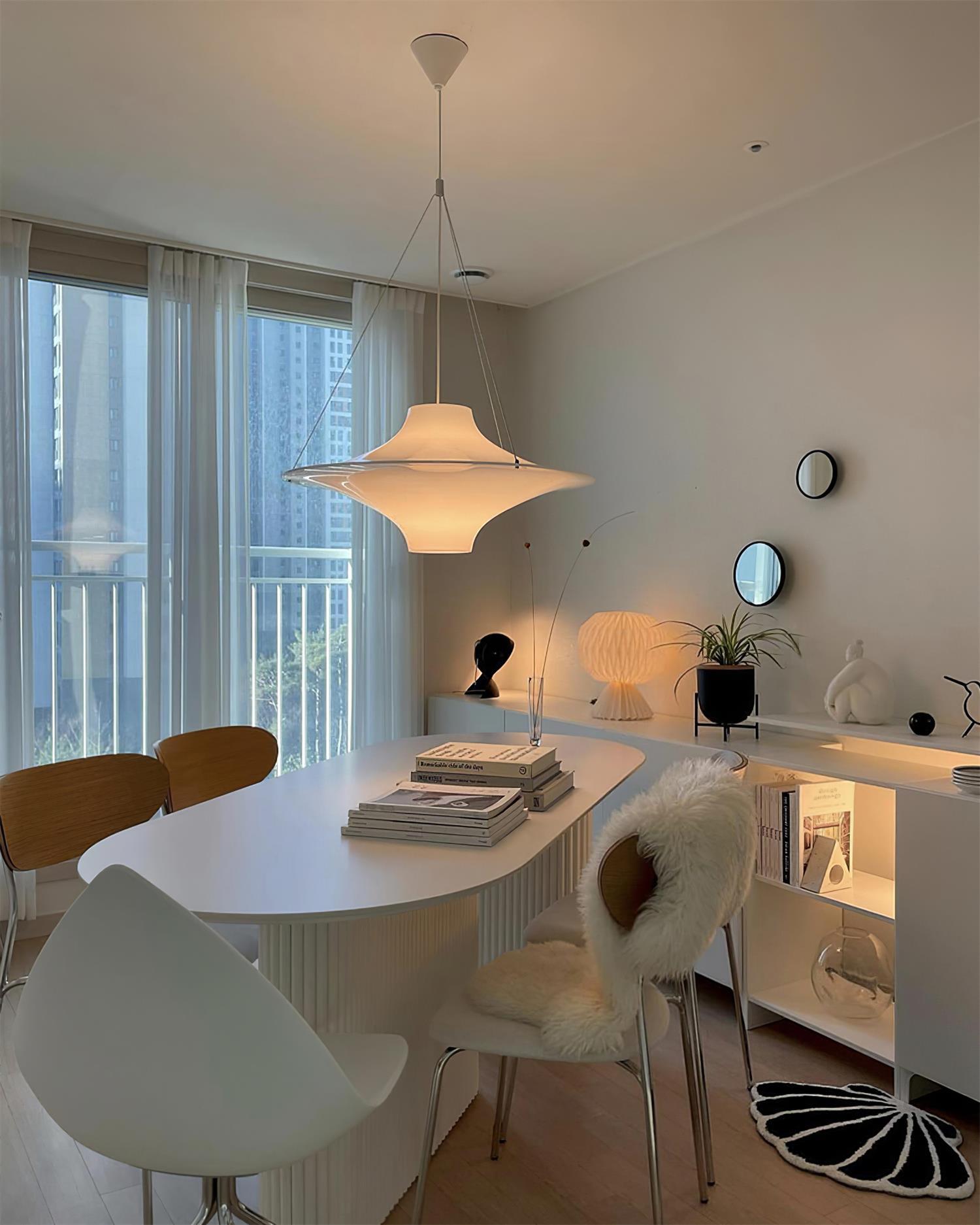 Dali Pendant Lamp Acrylic UFO Shape Contemporary Living Room-Neutral Decor