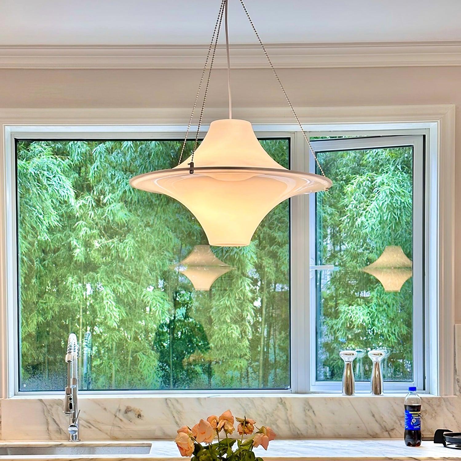 Dali Pendant Lamp Acrylic UFO Shape Contemporary Living Room-Neutral Decor