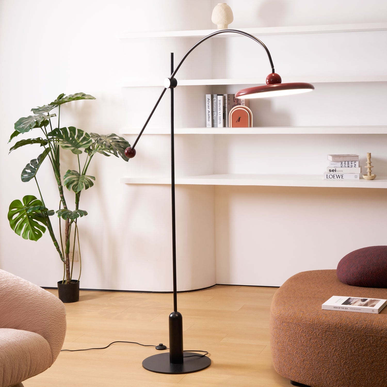 Arc Modern Floor Lamp-Neutral Decor
