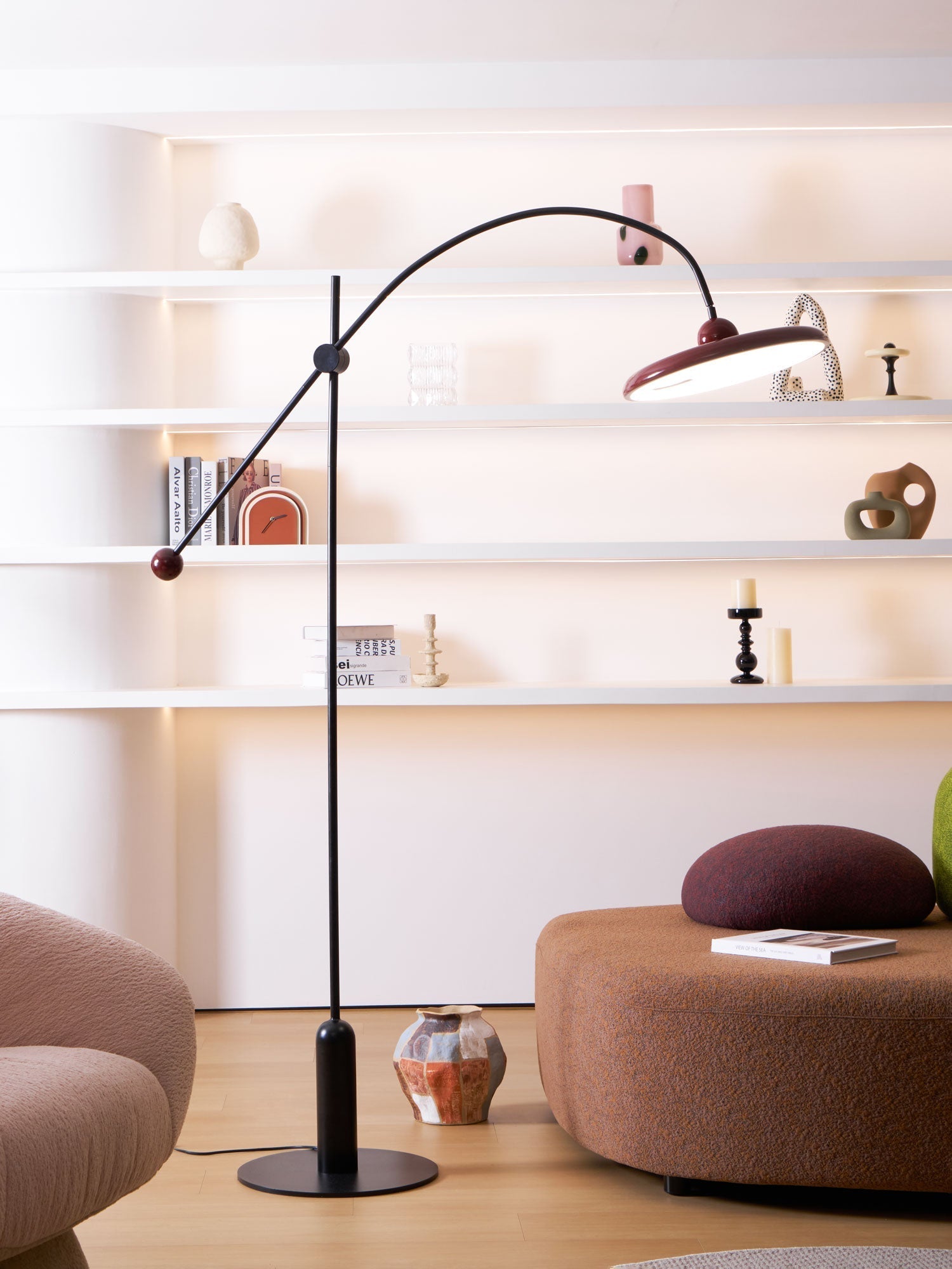 Arc Modern Floor Lamp-Neutral Decor