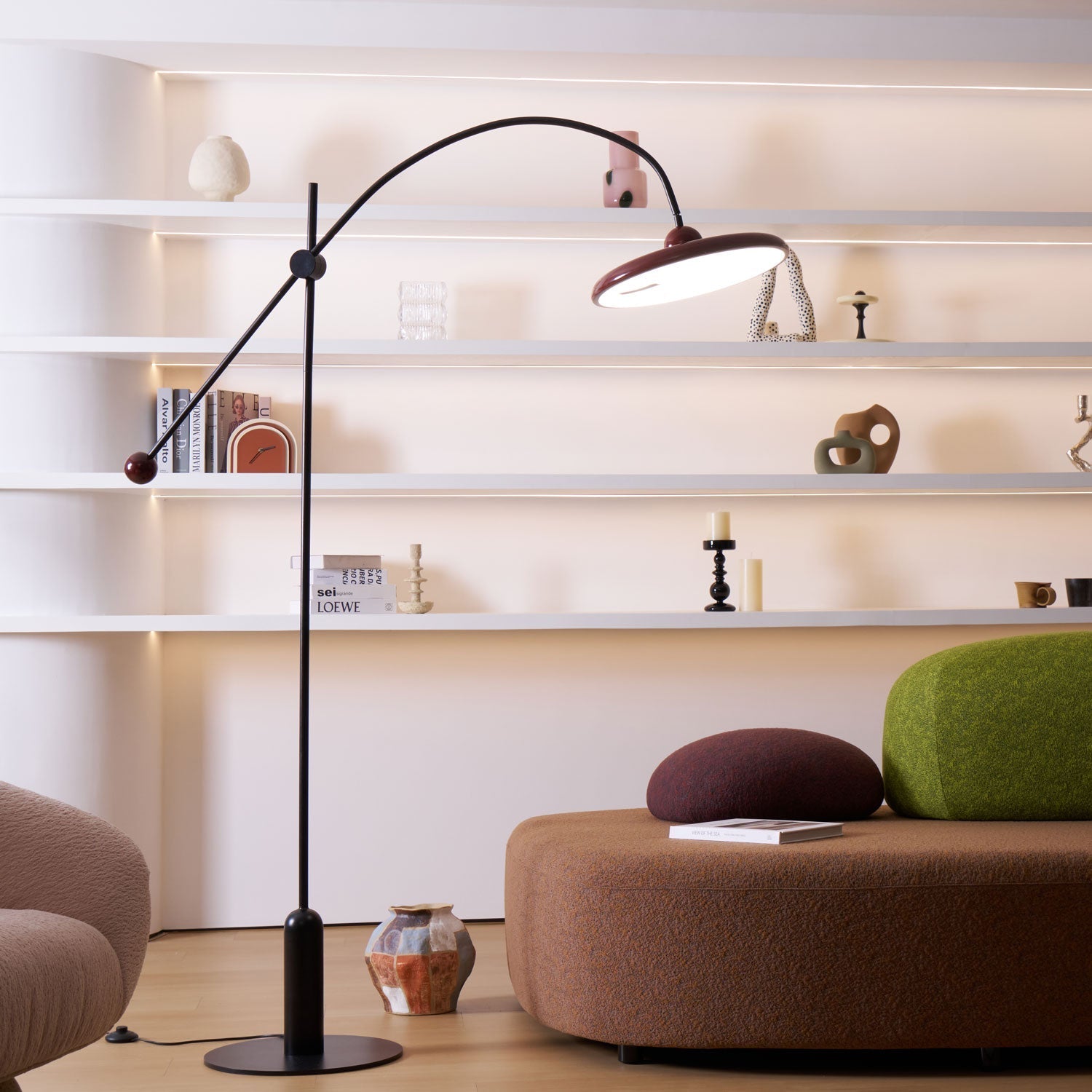 Arc Modern Floor Lamp-Neutral Decor