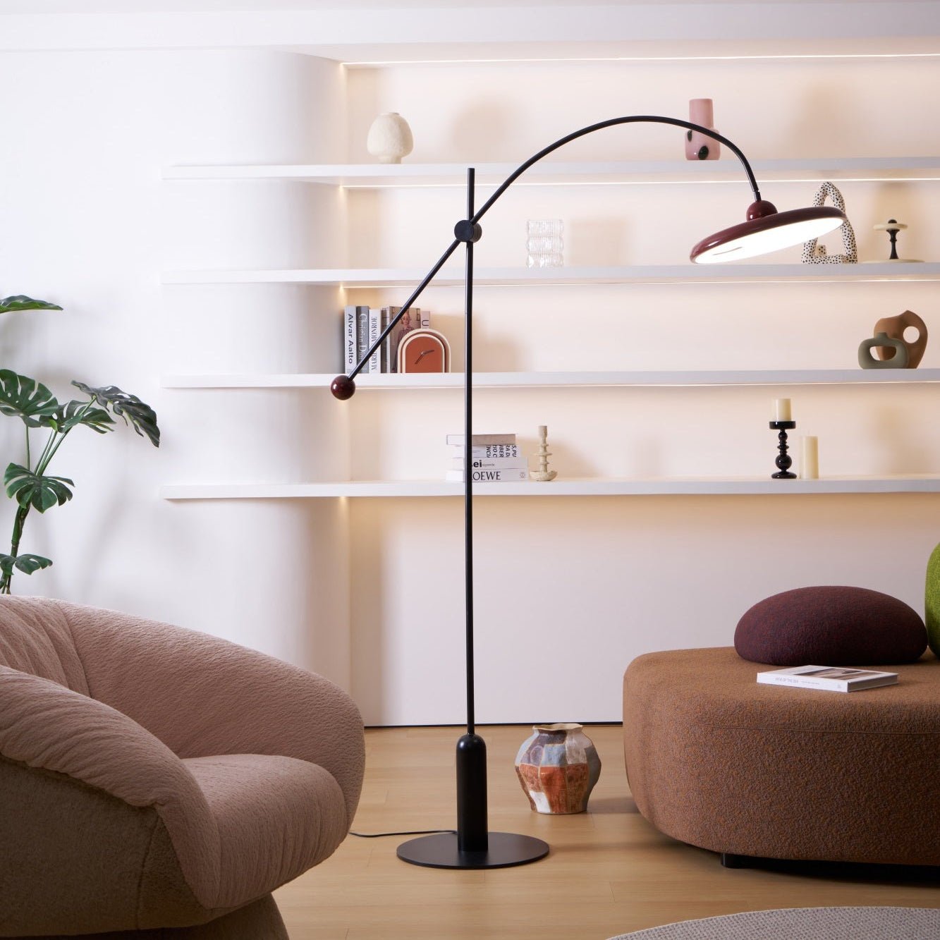 Arc Modern Floor Lamp-Neutral Decor