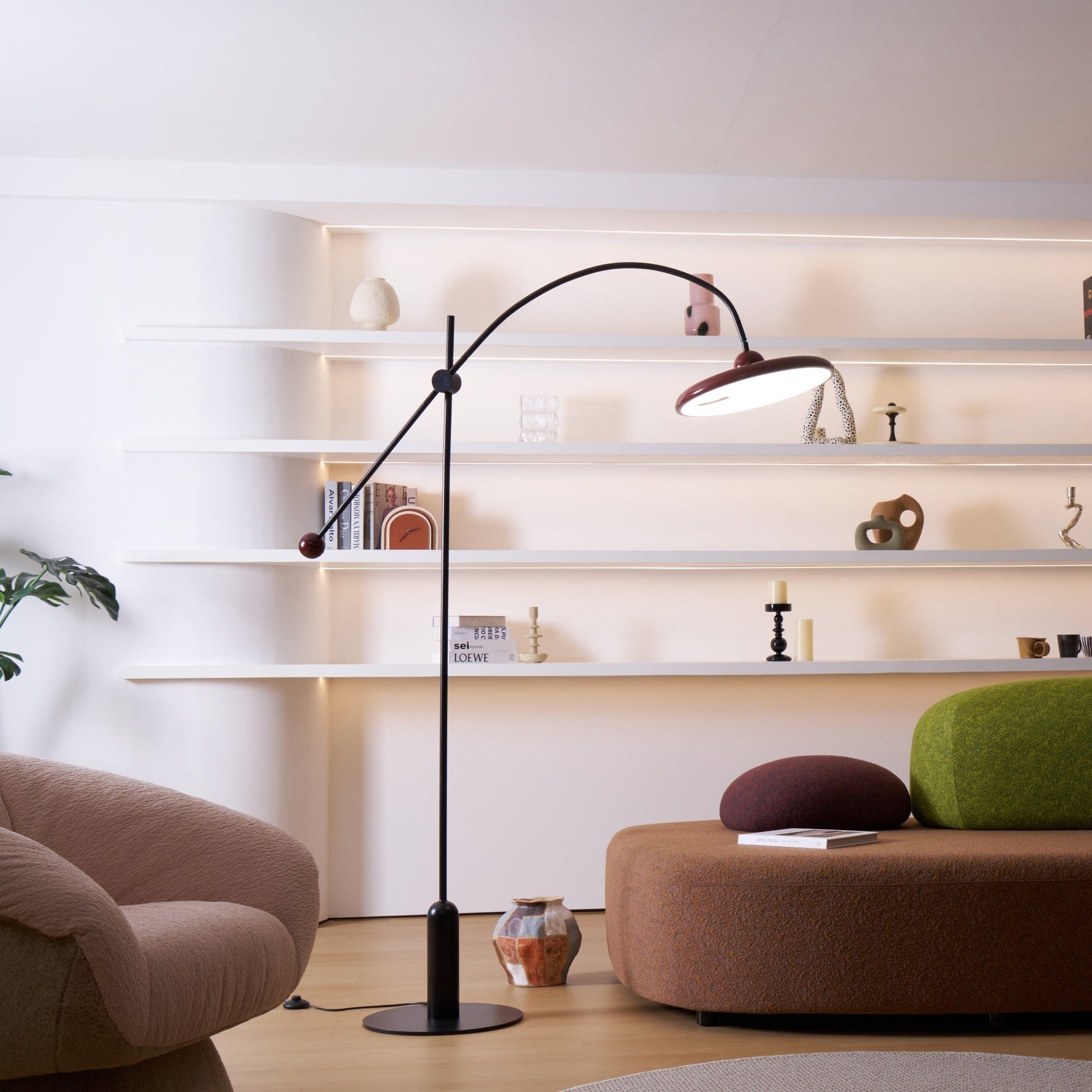 Arc Modern Floor Lamp-Neutral Decor