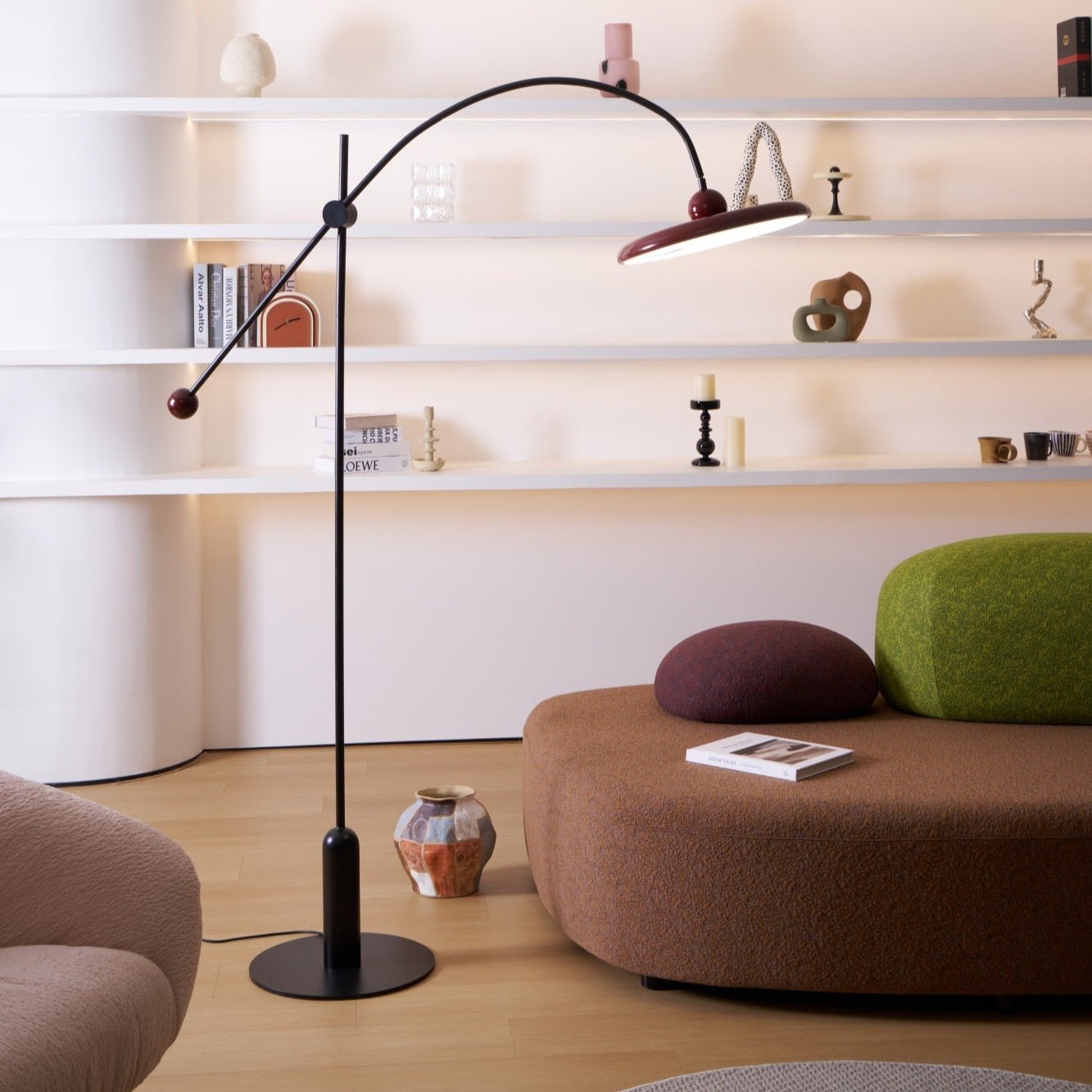 Arc Modern Floor Lamp-Neutral Decor