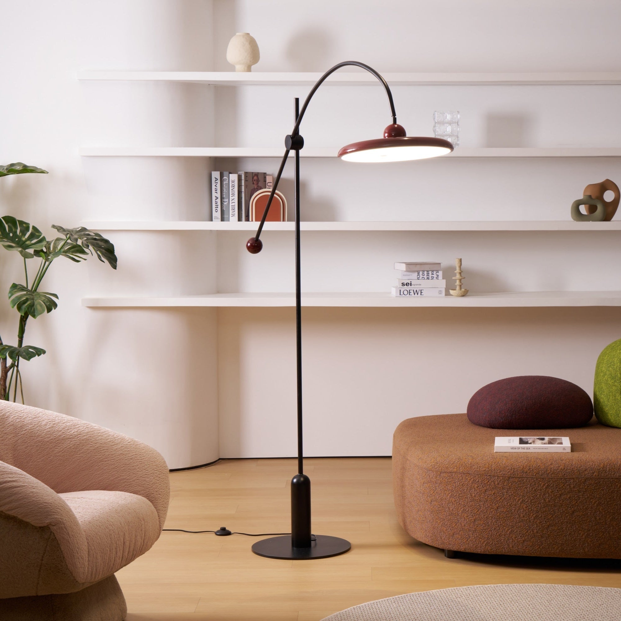 Arc Modern Floor Lamp-Neutral Decor