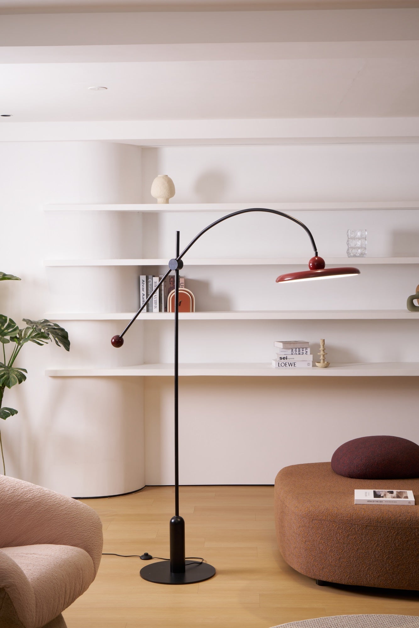 Arc Modern Floor Lamp-Neutral Decor
